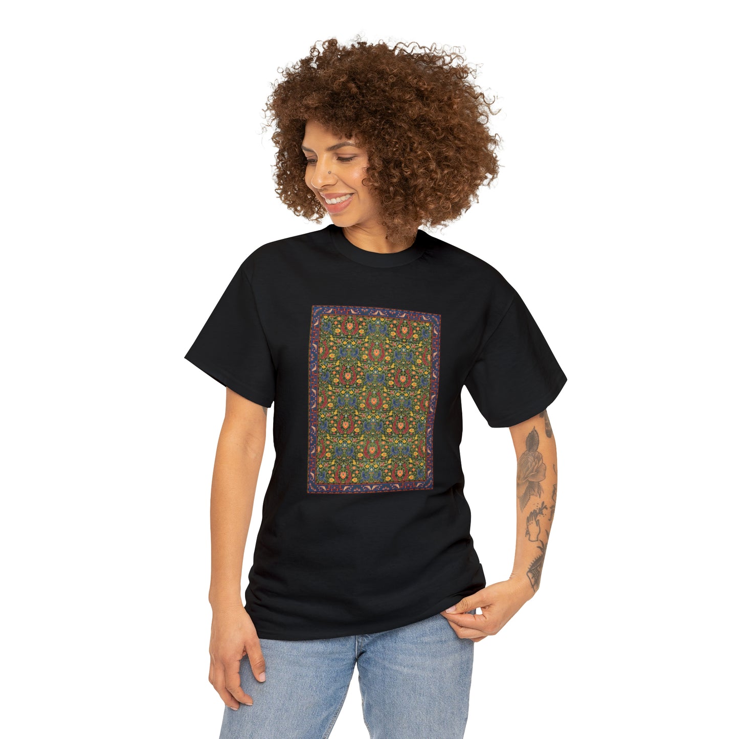 Unisex Heavy Cotton Tee - The Golden Fish and the Birds I