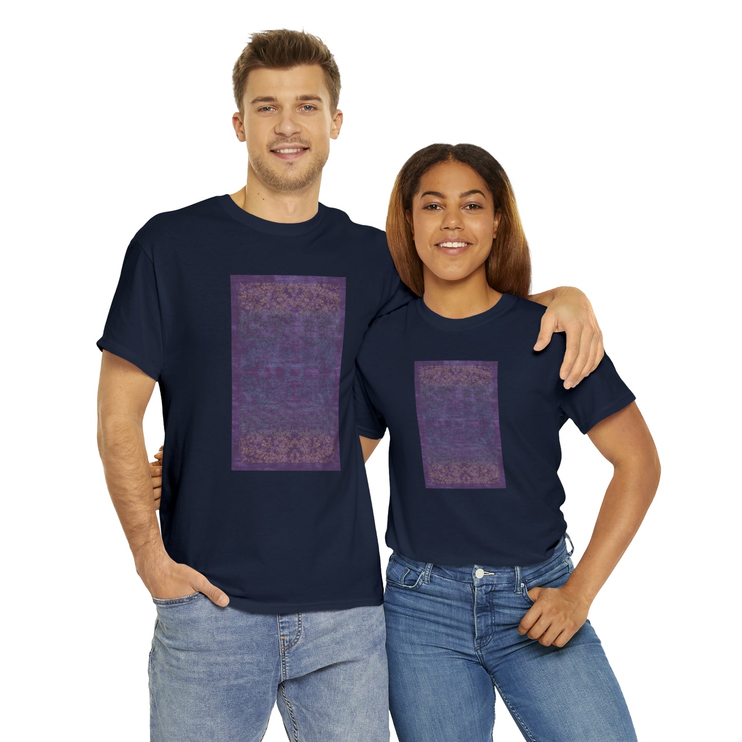 Unisex Heavy Cotton Tee - Rays of light on paddy fields (Spring)