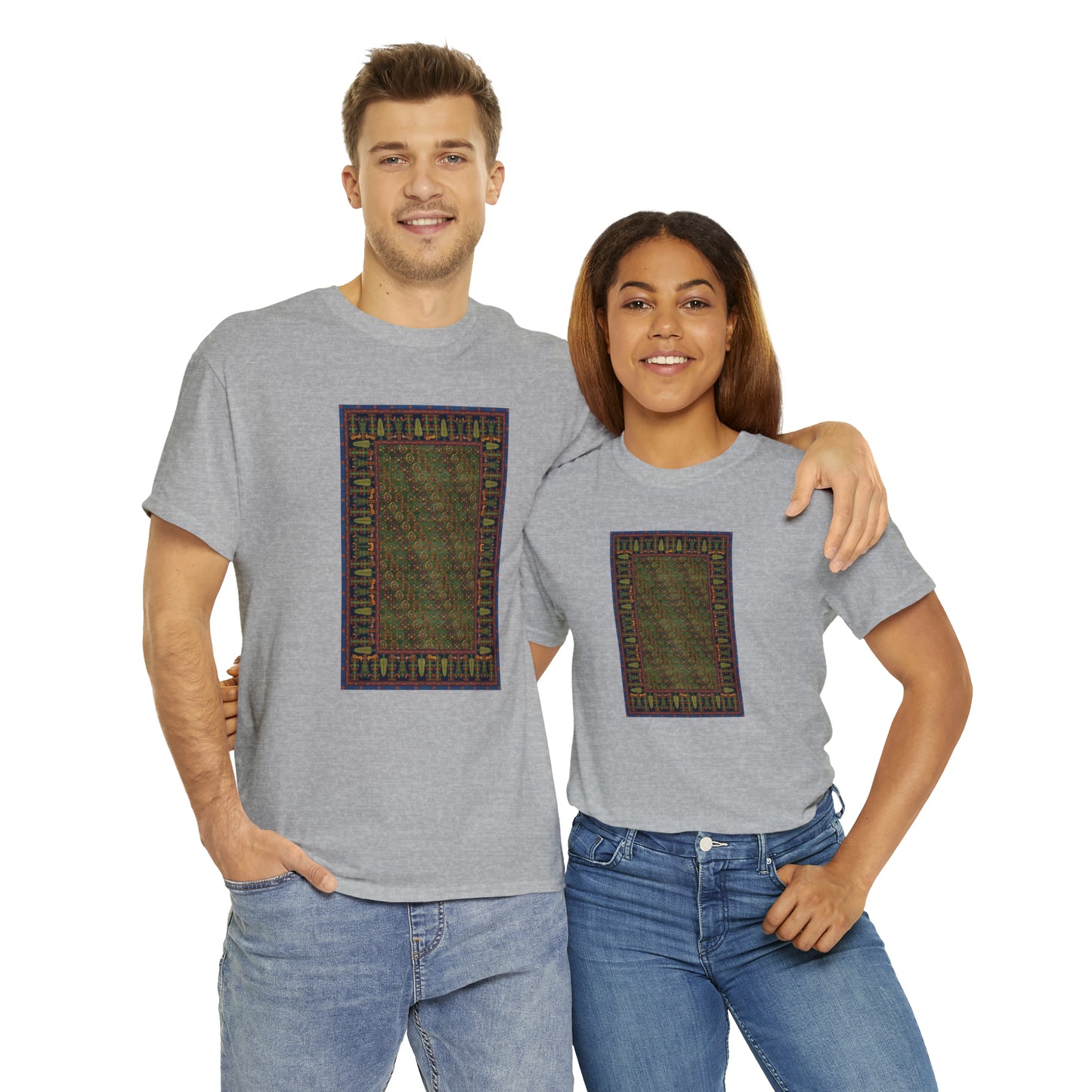 Unisex-T-Shirt aus schwerer Baumwolle – Der Garten der heiligen Kiefern (Sommer)