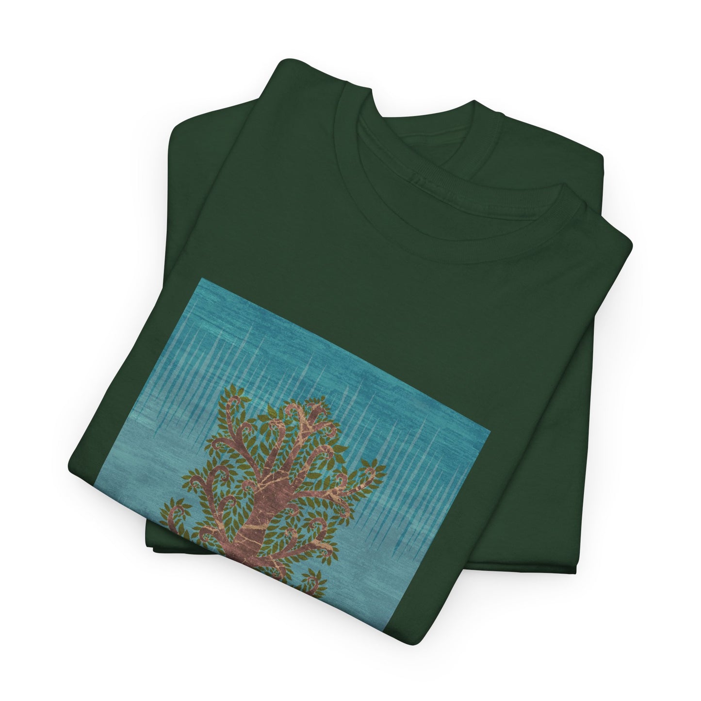 Unisex Heavy Cotton Tee - Ashen Tree (Winter version)