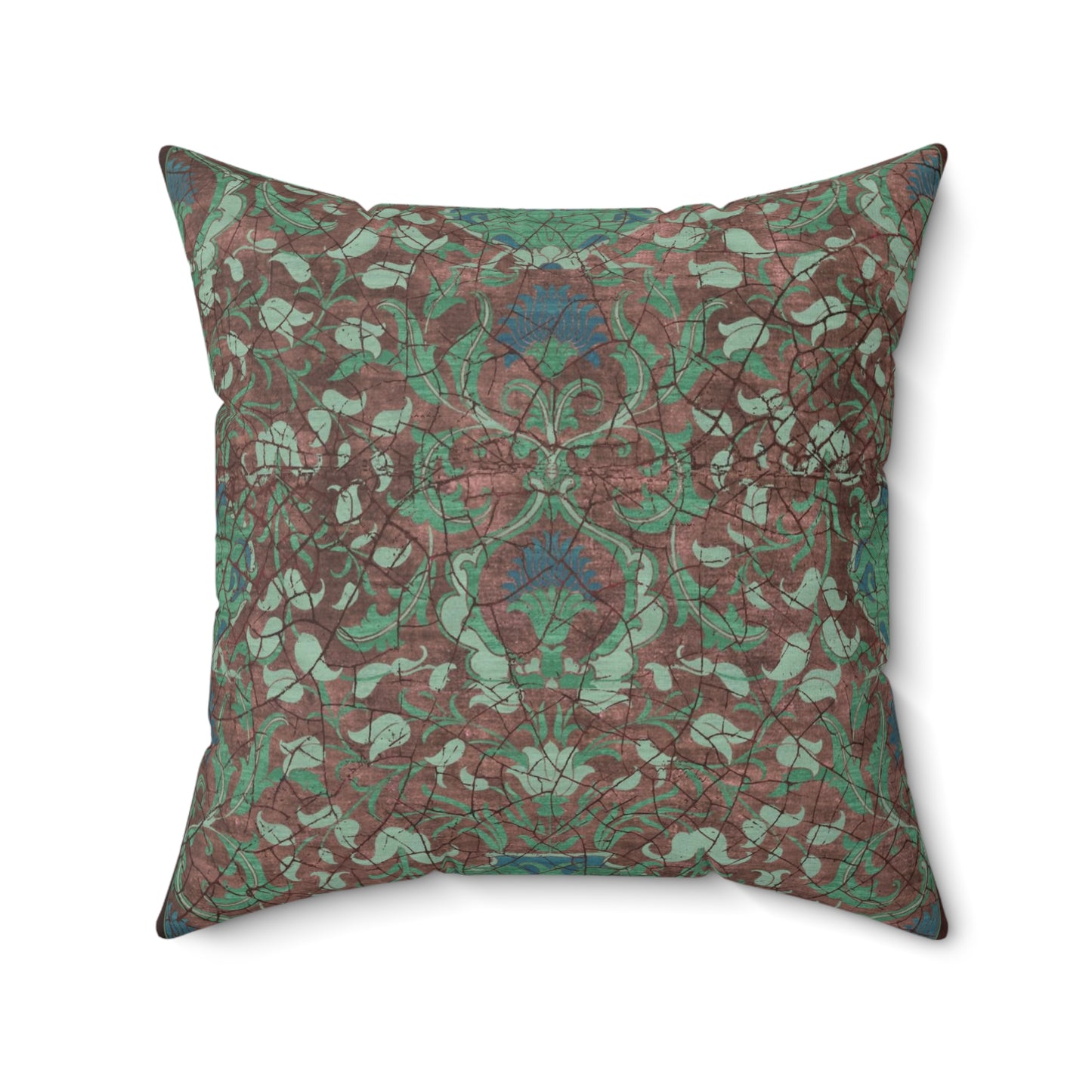 Square Pillow - Reincarnation (Khaki Blue)