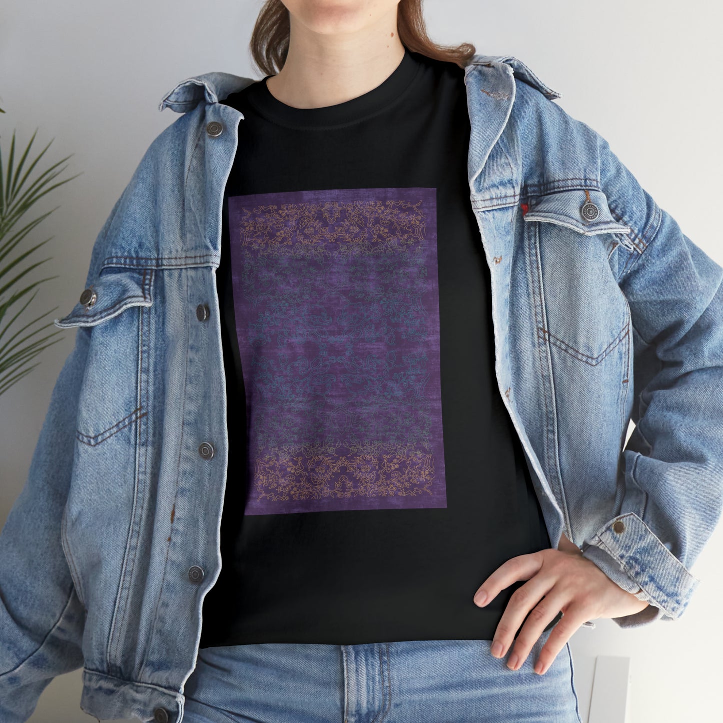 Unisex-T-Shirt aus schwerer Baumwolle – Lichtstrahlen auf Reisfeldern (Frühling)