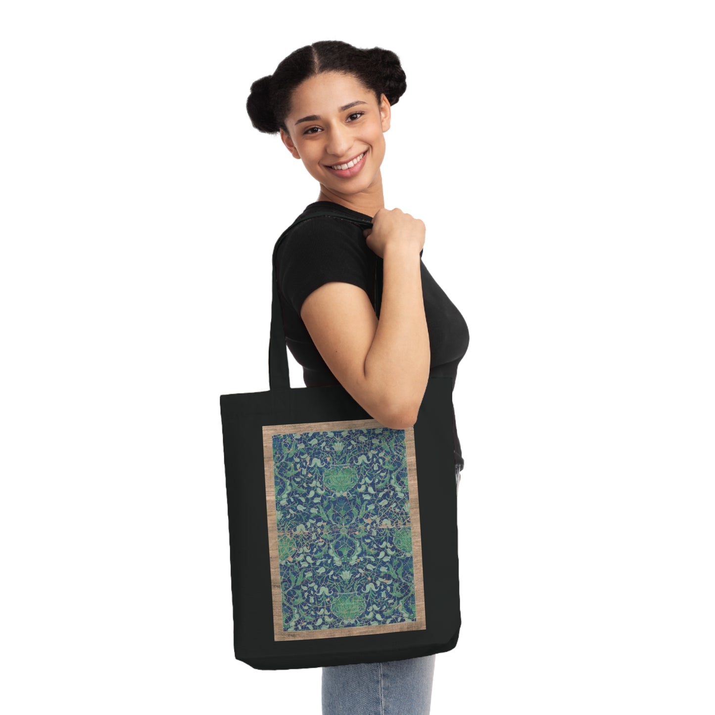 Woven Tote Bag - Reincarnation (Indigo Blue)