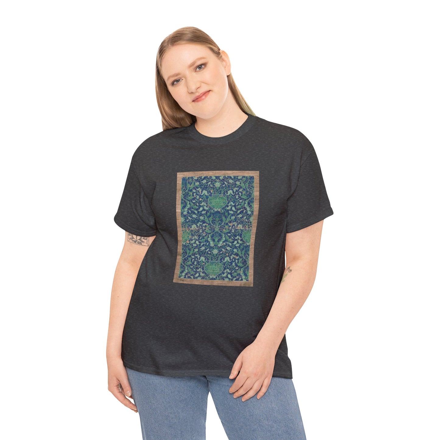 Unisex Heavy Cotton Tee - Reincarnation (Indigo Blue)