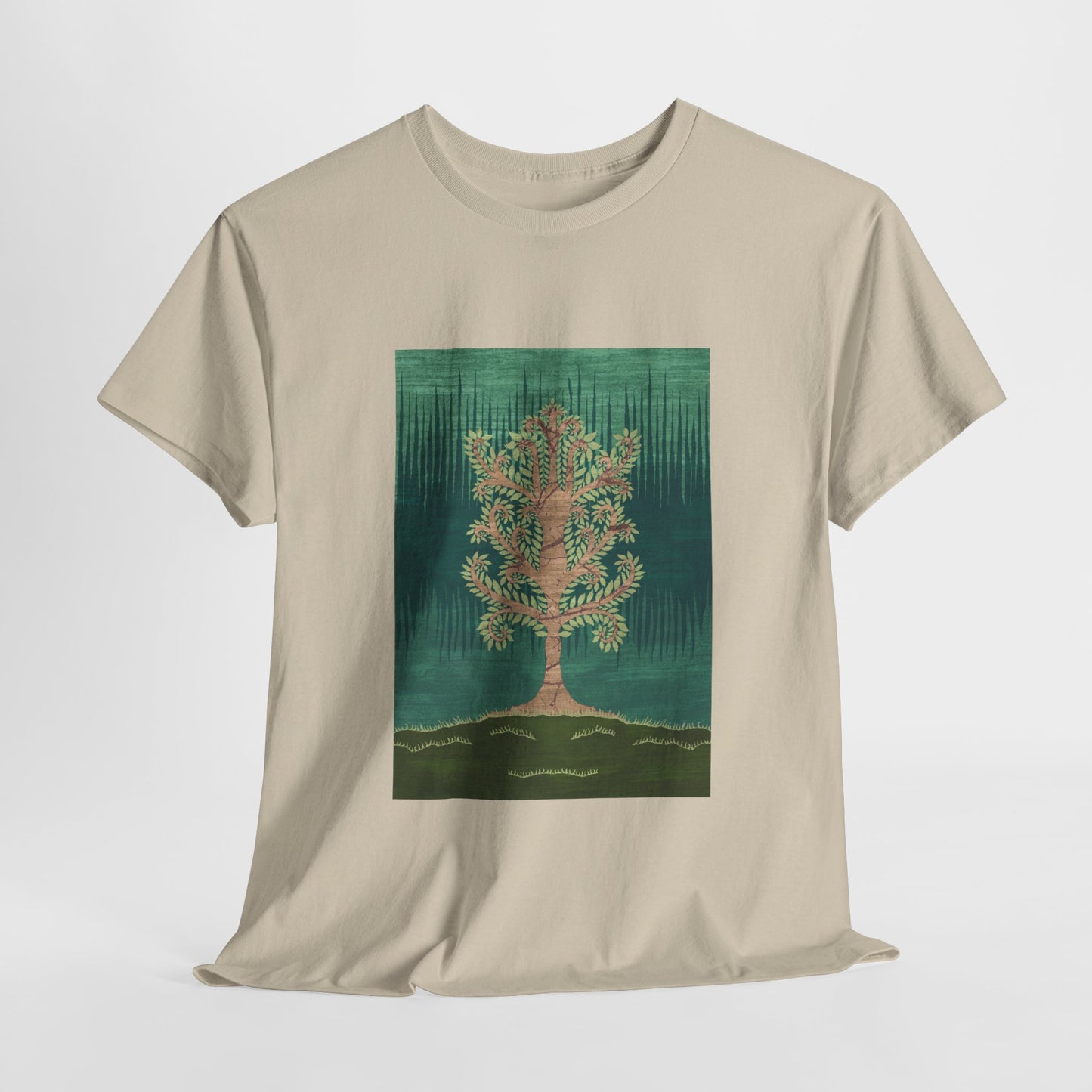 Unisex Heavy Cotton Tee - Ashen Tree (Spring version)