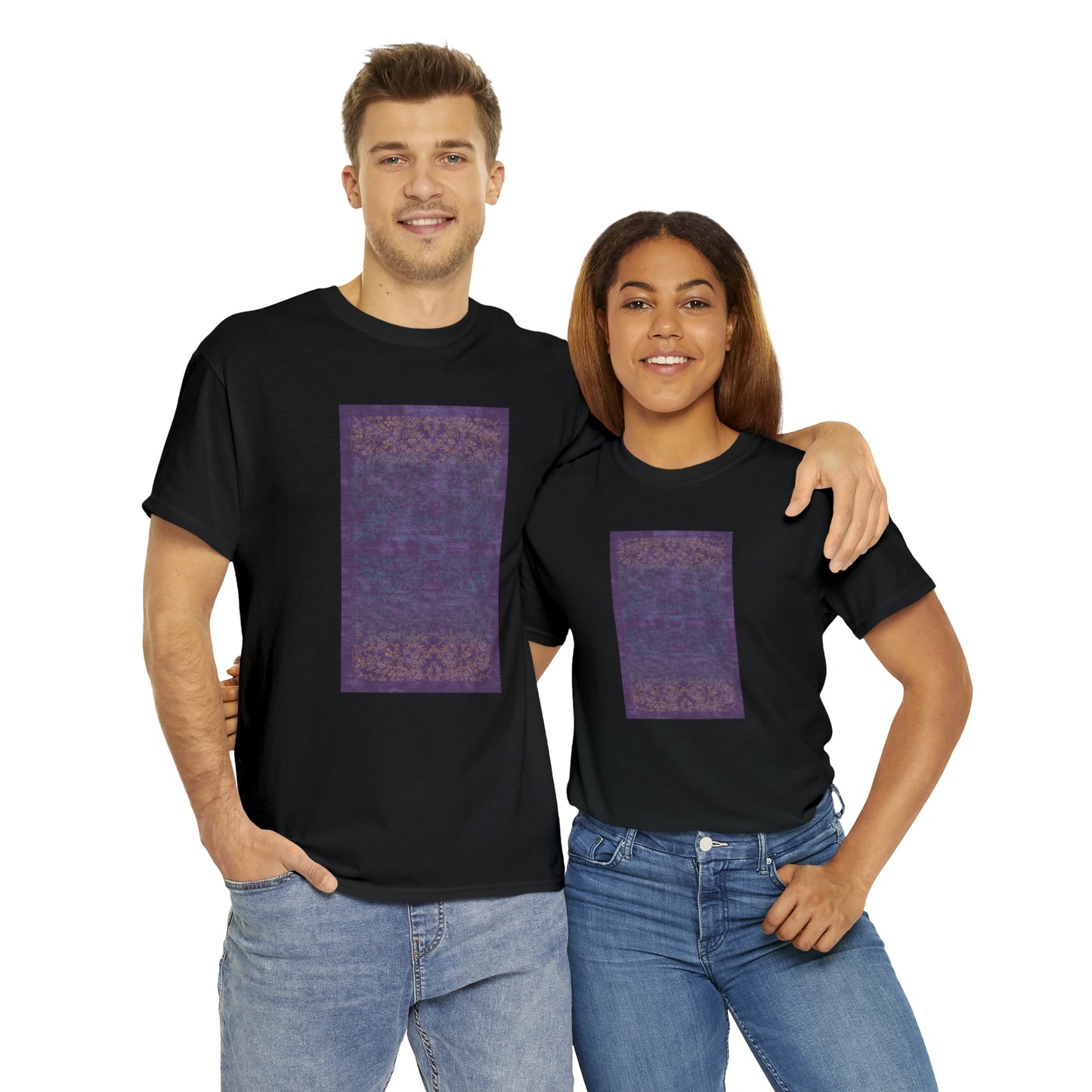 Unisex-T-Shirt aus schwerer Baumwolle – Lichtstrahlen auf Reisfeldern (Frühling)