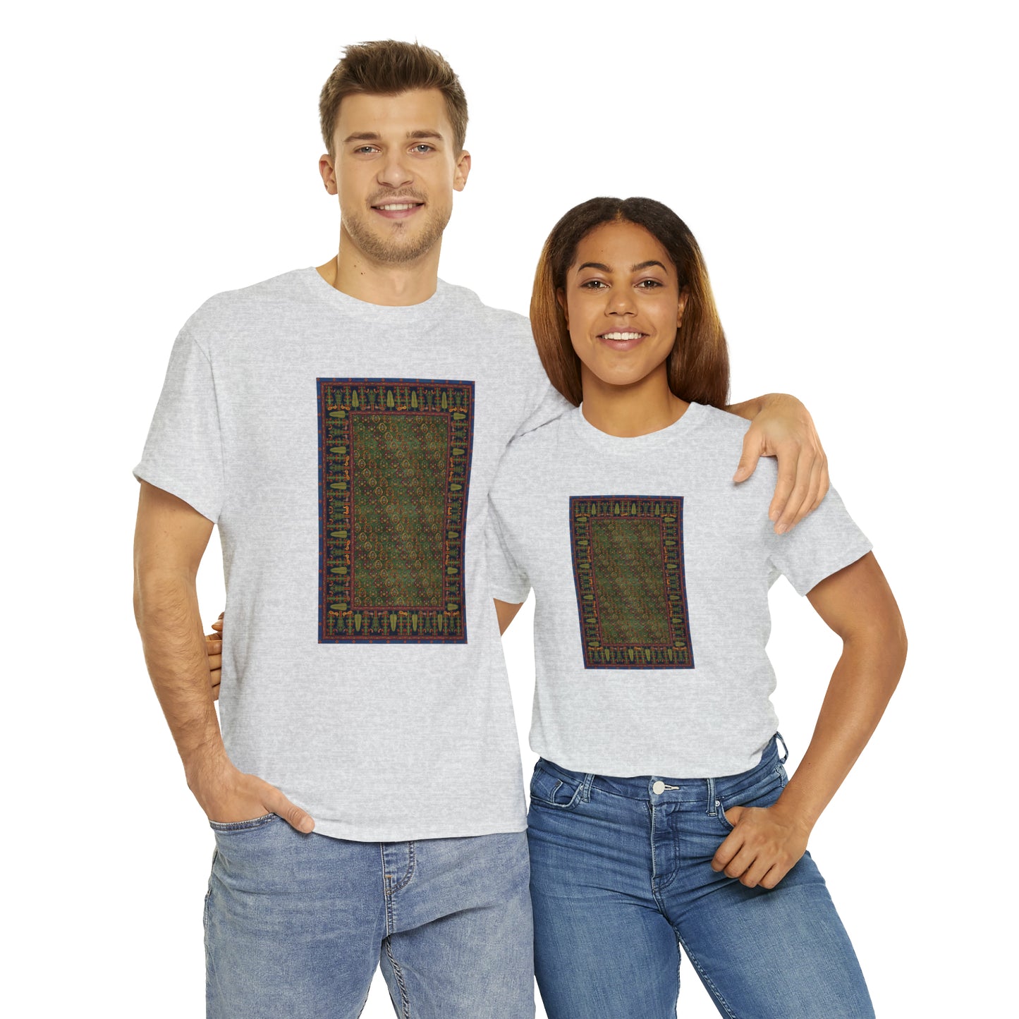 Unisex-T-Shirt aus schwerer Baumwolle – Der Garten der heiligen Kiefern (Sommer)