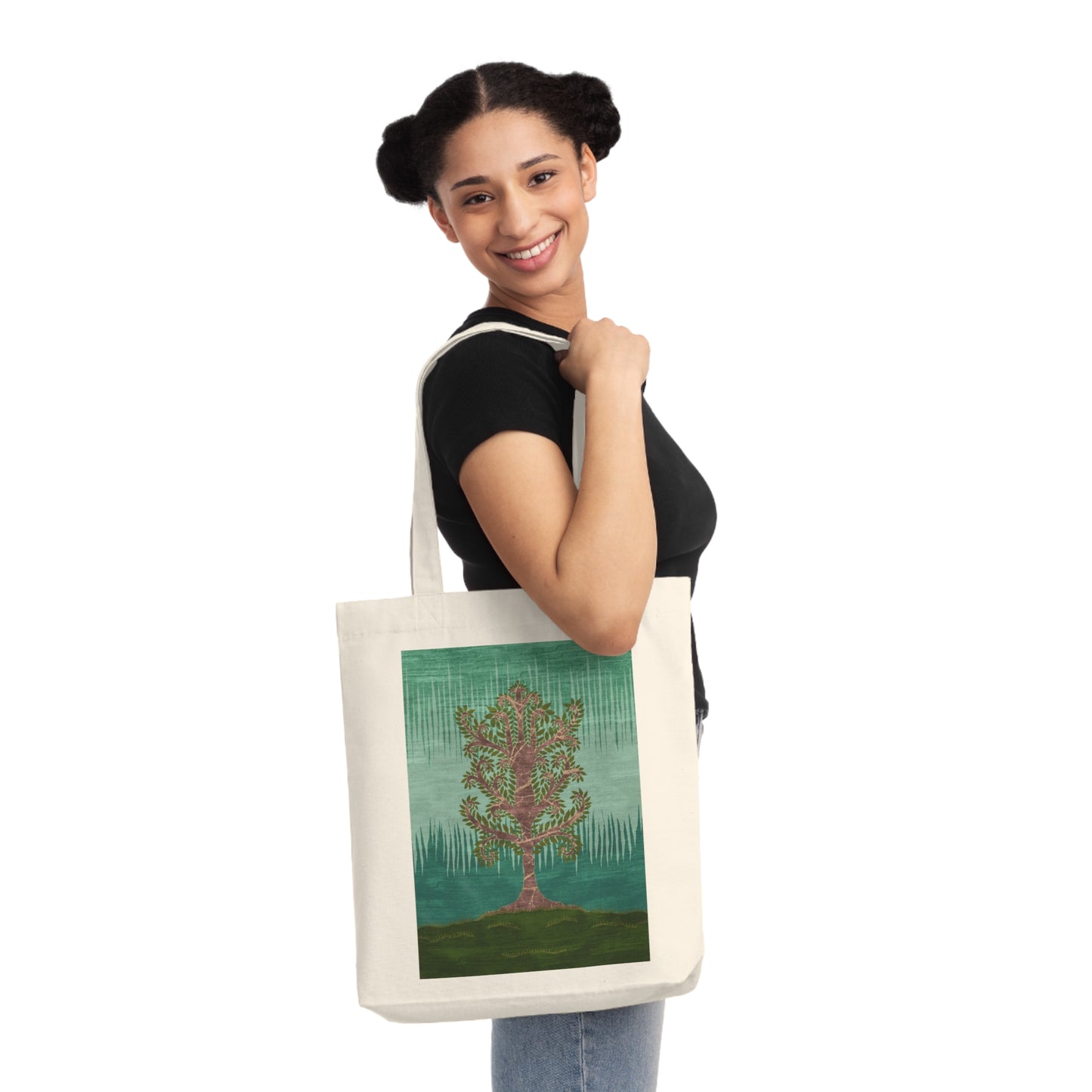 Woven Tote Bag - Ashen Tree (Summer version)