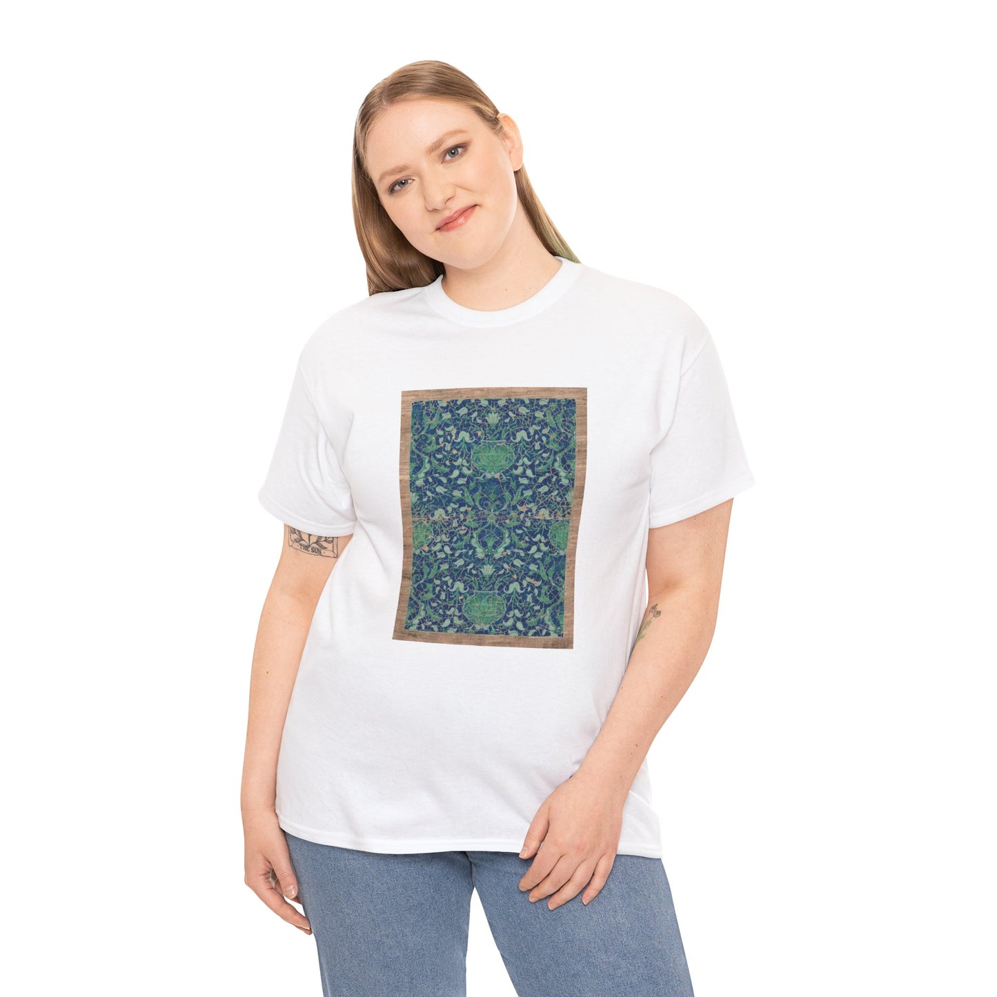 Unisex Heavy Cotton Tee - Reincarnation (Indigo Blue)