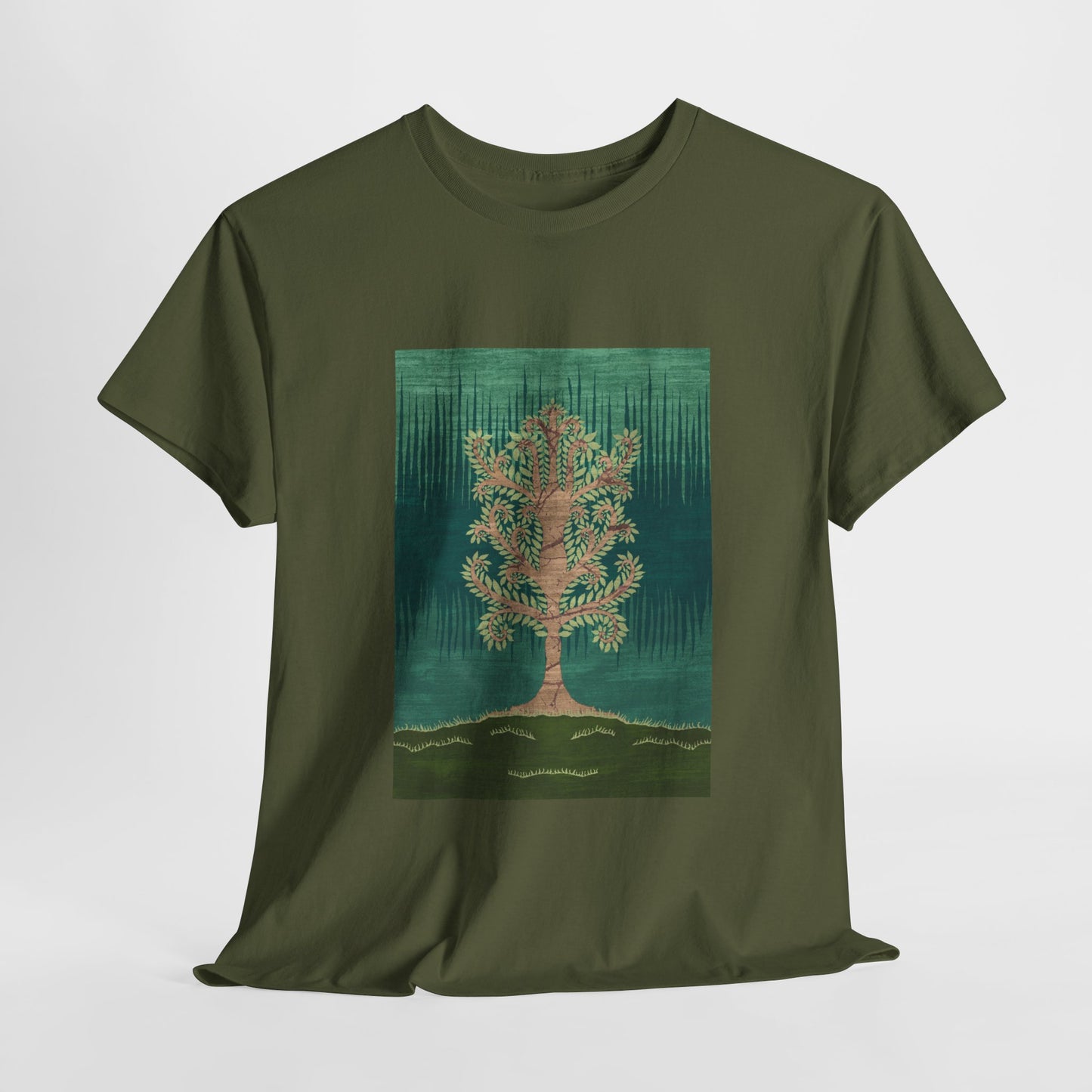 Unisex Heavy Cotton Tee - Ashen Tree (Spring version)