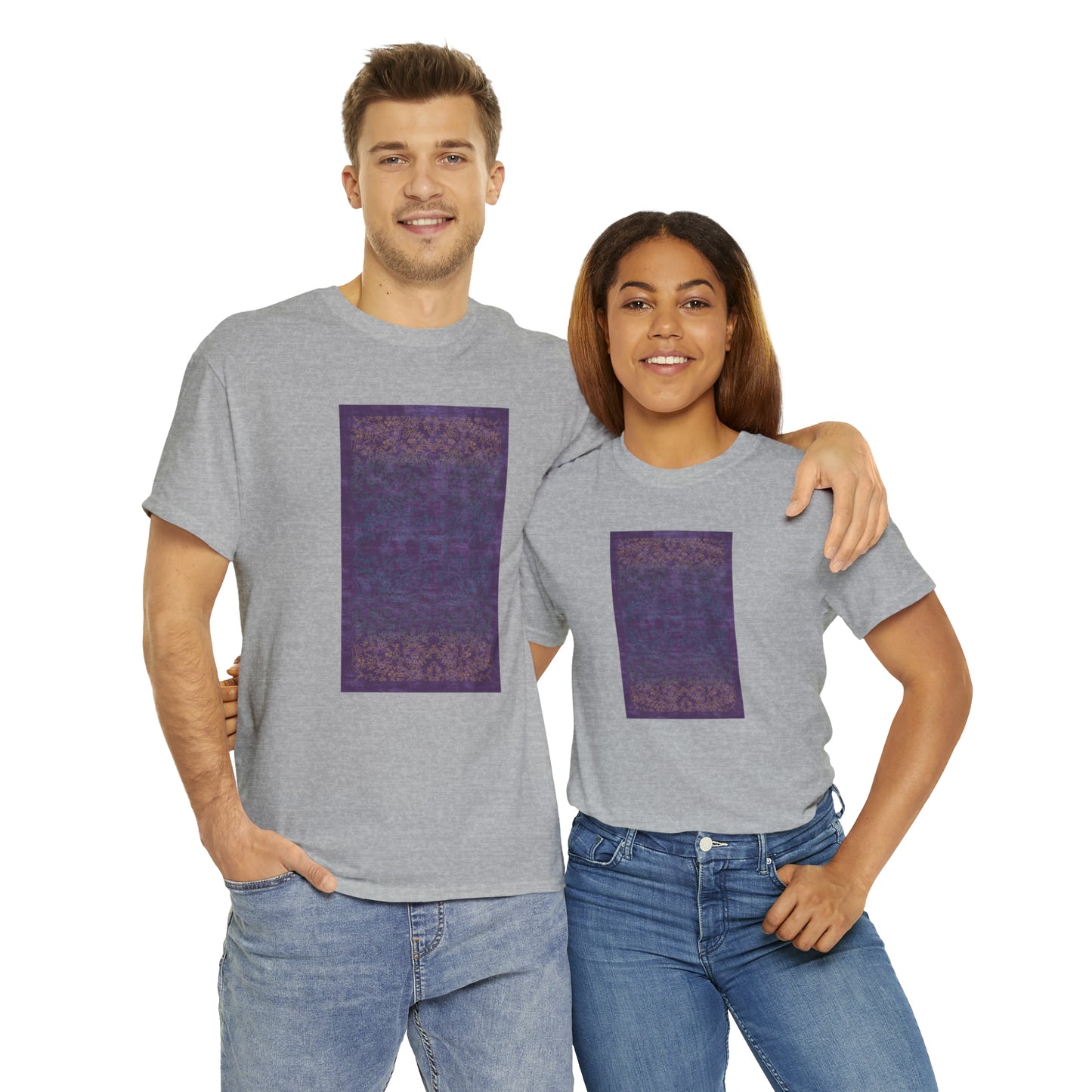 Unisex-T-Shirt aus schwerer Baumwolle – Lichtstrahlen auf Reisfeldern (Frühling)