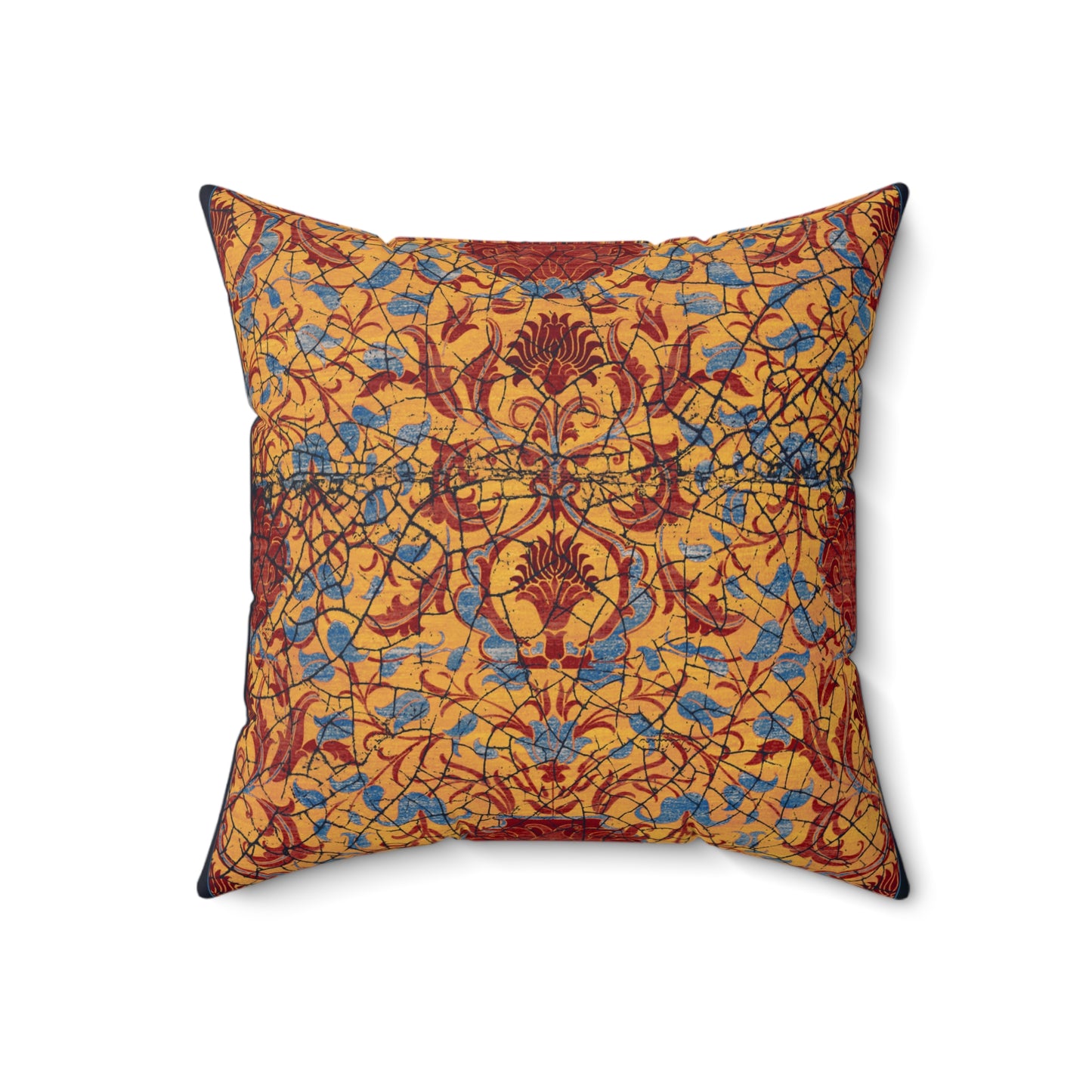 Square Pillow - Reincarnation (Turquoise Gold)