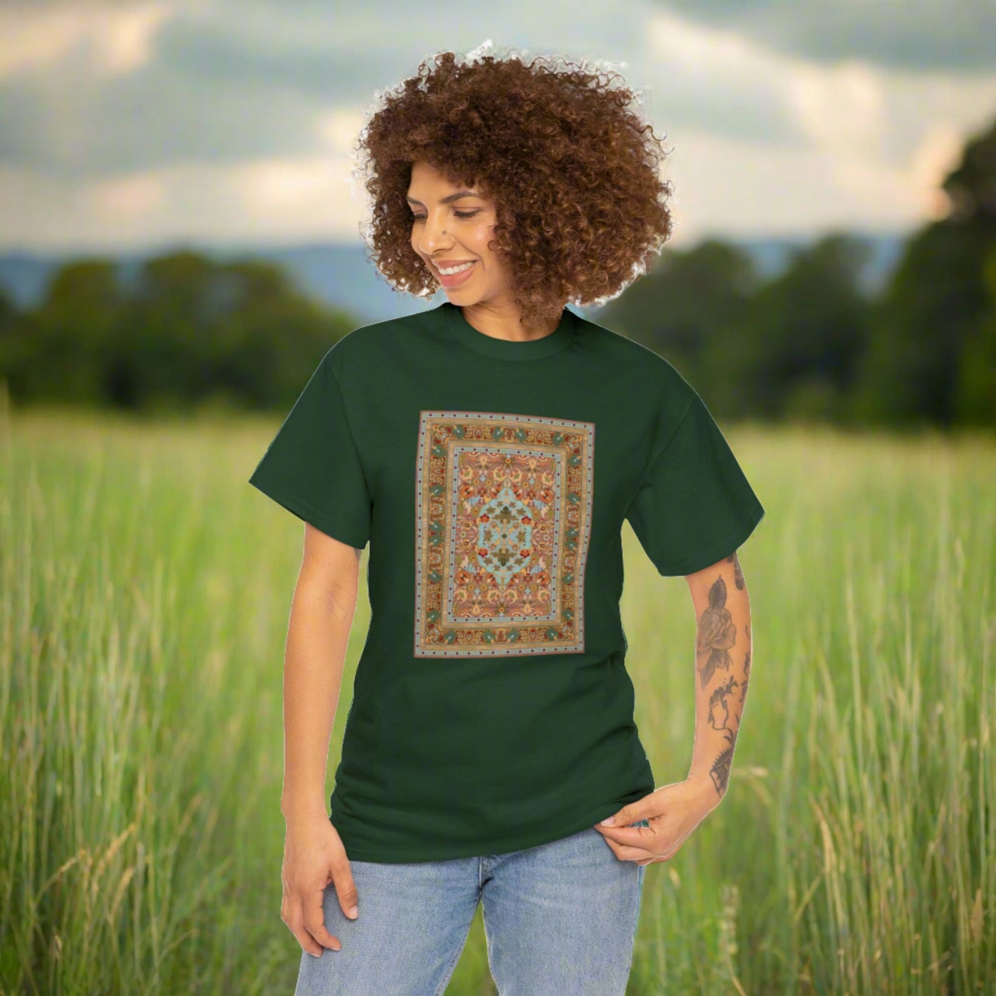 Unisex Heavy Cotton Tee - The little bird and the lions