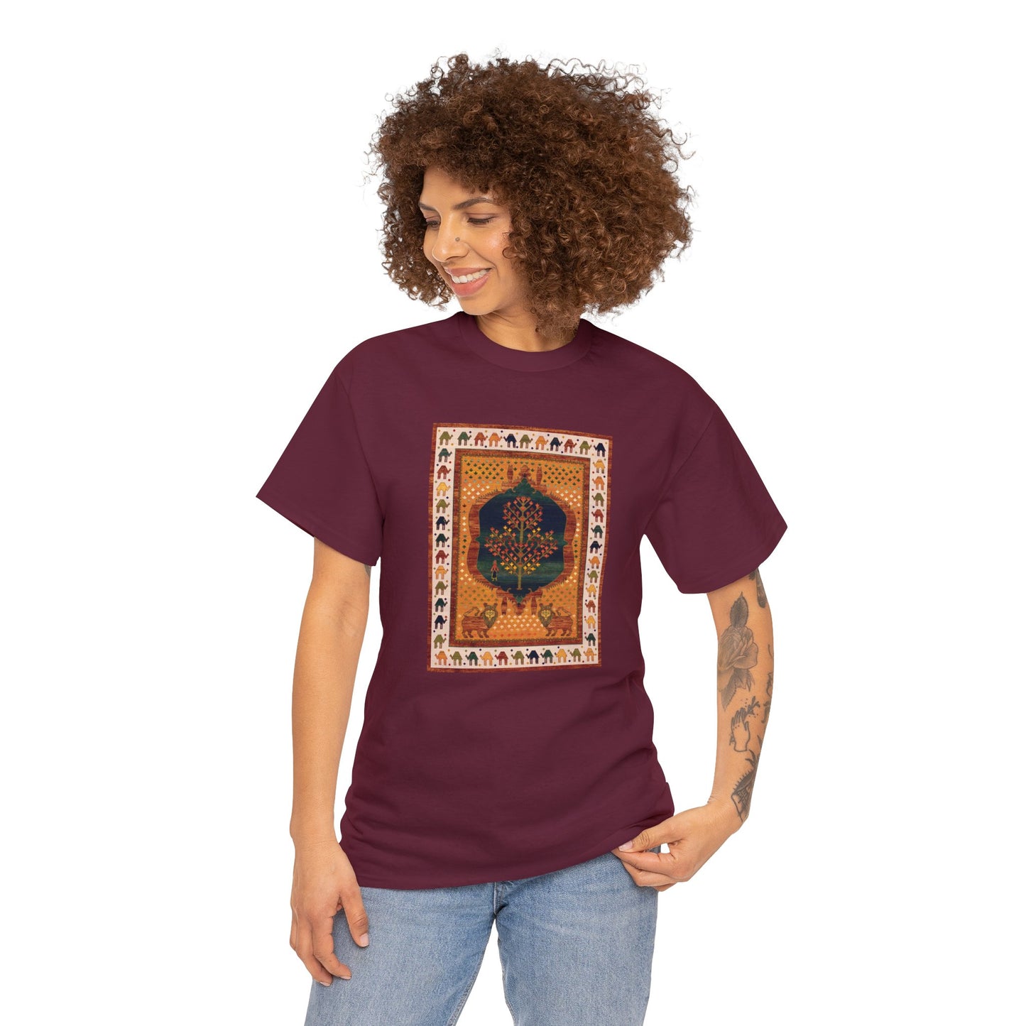 Unisex Heavy Cotton Tee - The lions and the maple I