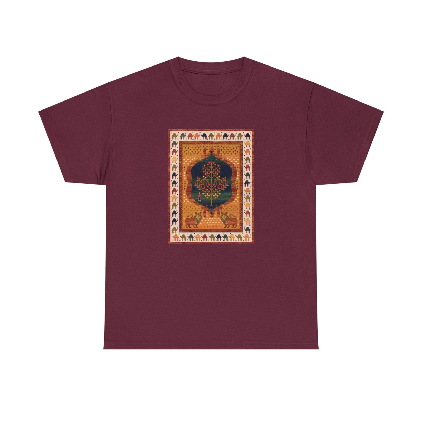 Unisex Heavy Cotton Tee - The lions and the maple I