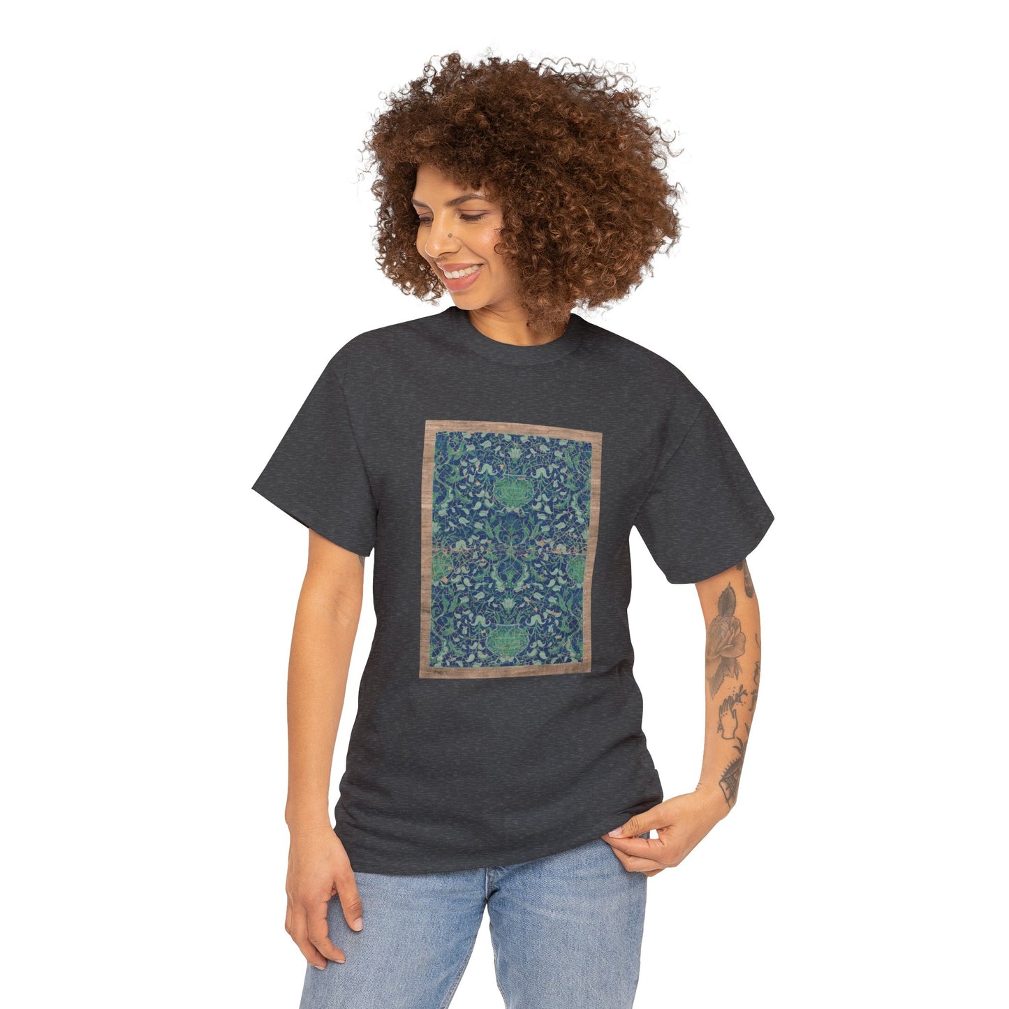 Unisex Heavy Cotton Tee - Reincarnation (Indigo Blue)