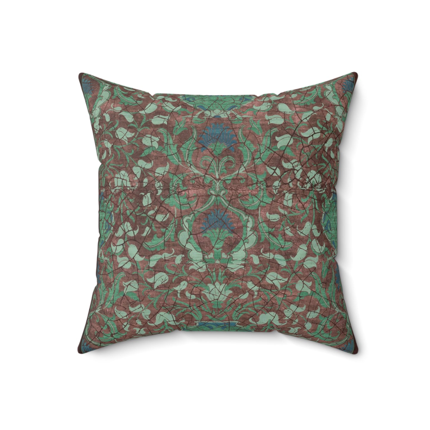 Square Pillow - Reincarnation (Khaki Blue)