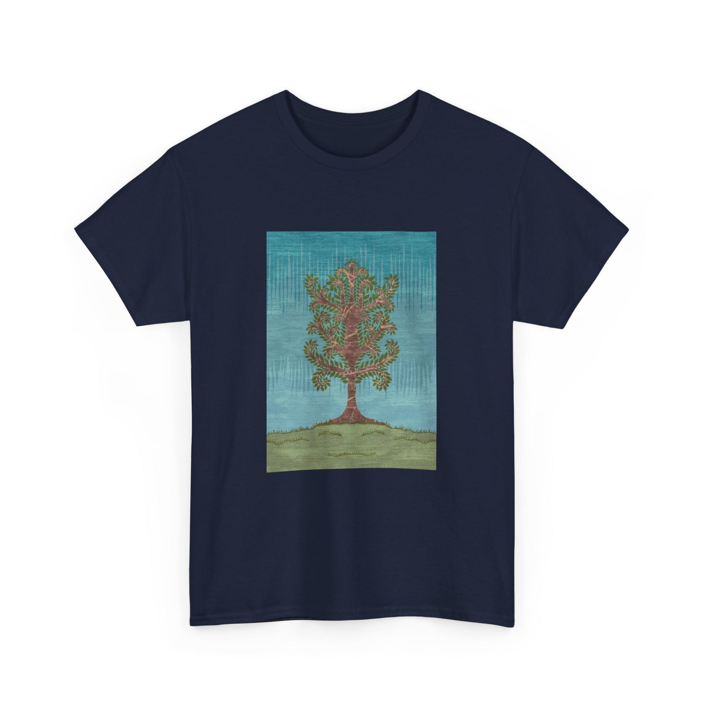 Unisex Heavy Cotton Tee - Ashen Tree (Winter version)