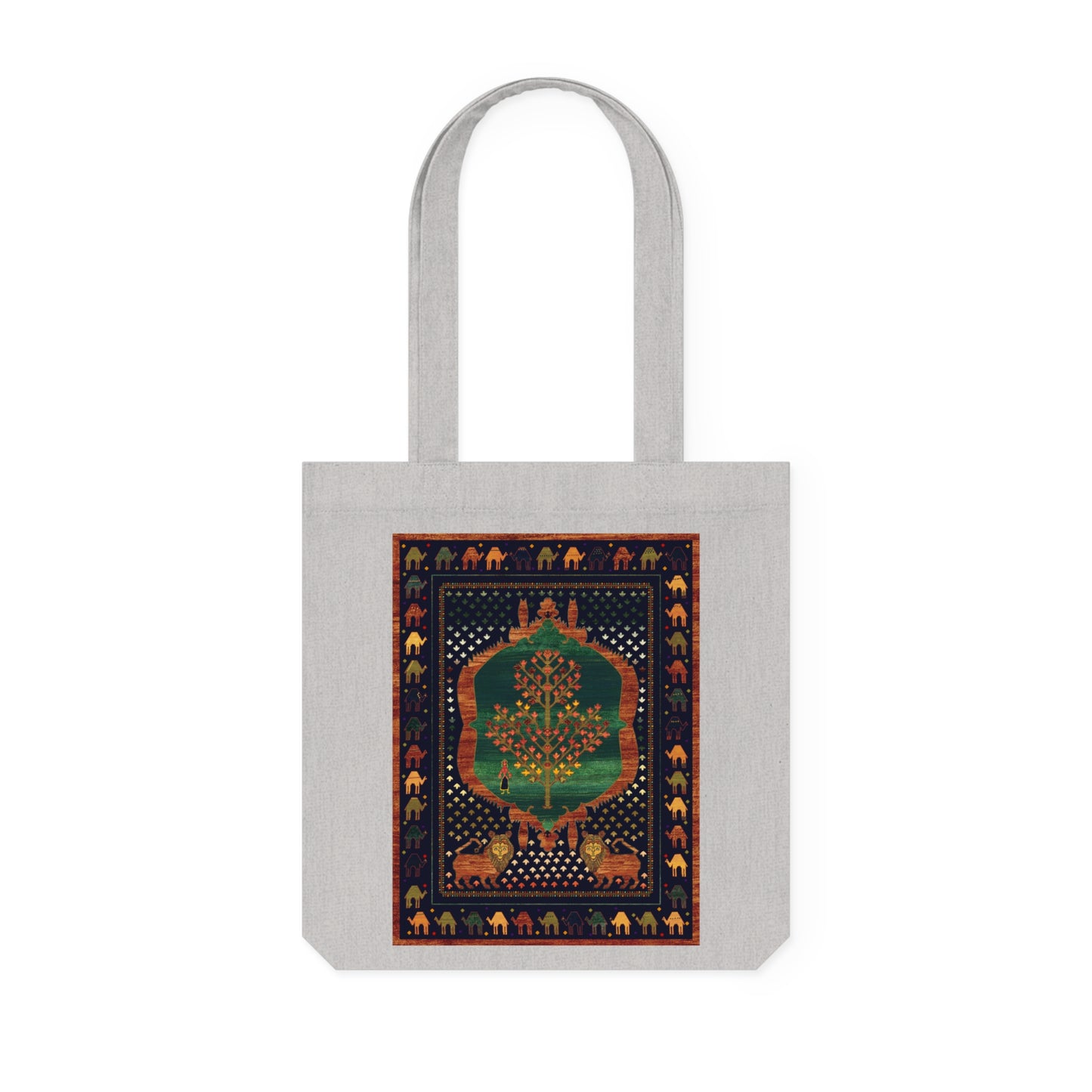 Woven Tote Bag - The lions and the maple II