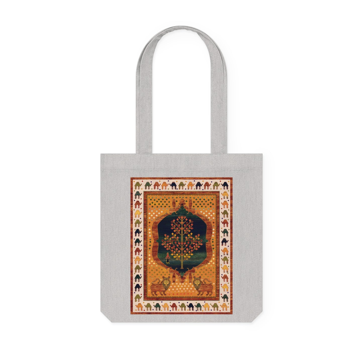 Woven Tote Bag - The lions and the maple I