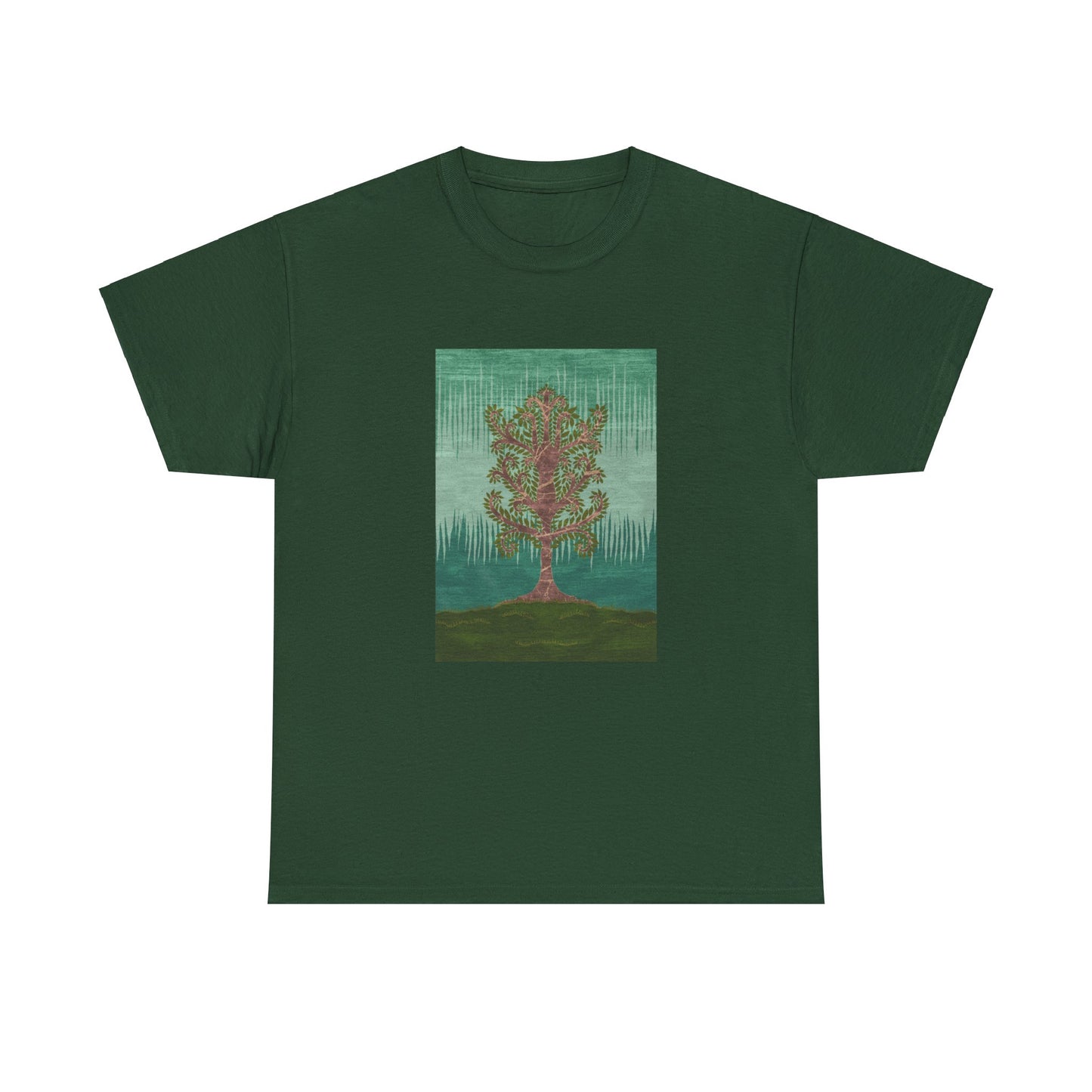 Unisex Heavy Cotton Tee - Ashen Tree (Summer version)