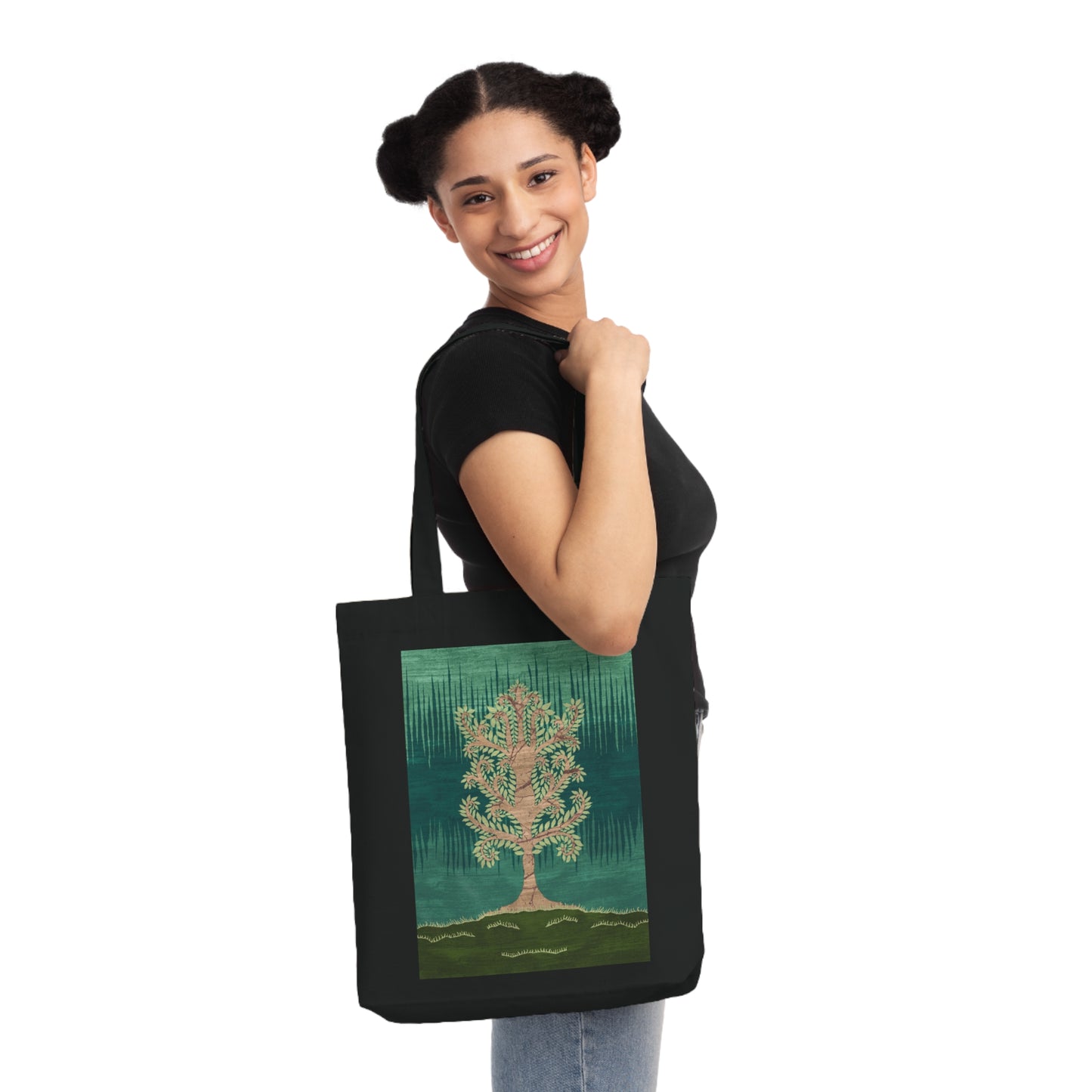 Woven Tote Bag - Ashen Tree (Spring version)