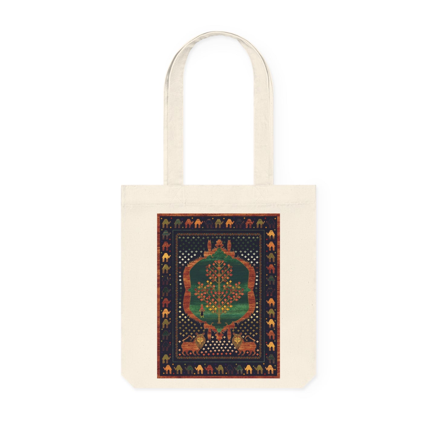 Woven Tote Bag - The lions and the maple II