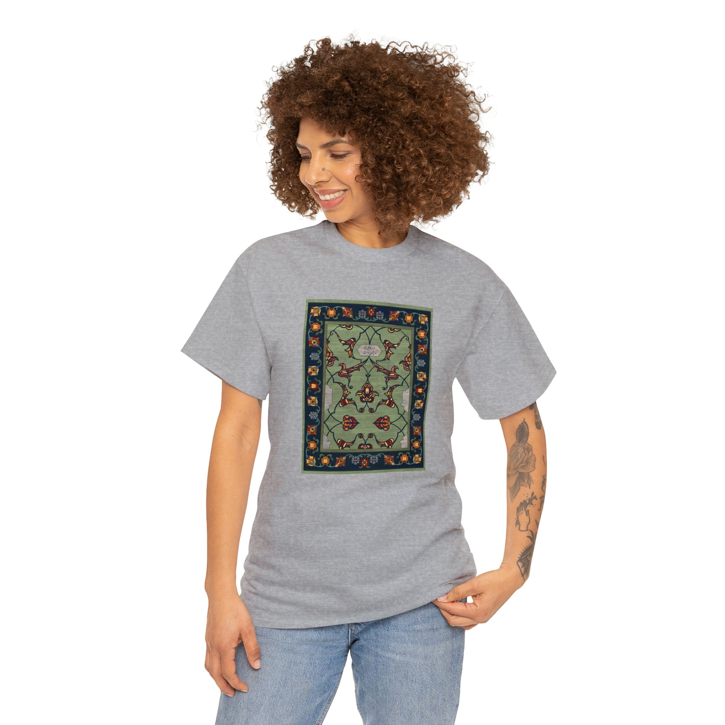 Unisex Heavy Cotton Tee - Nightfall Green