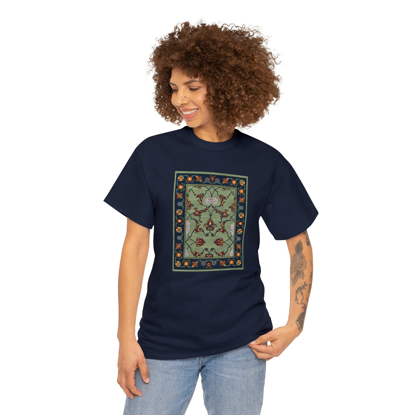 Unisex Heavy Cotton Tee - Nightfall Green