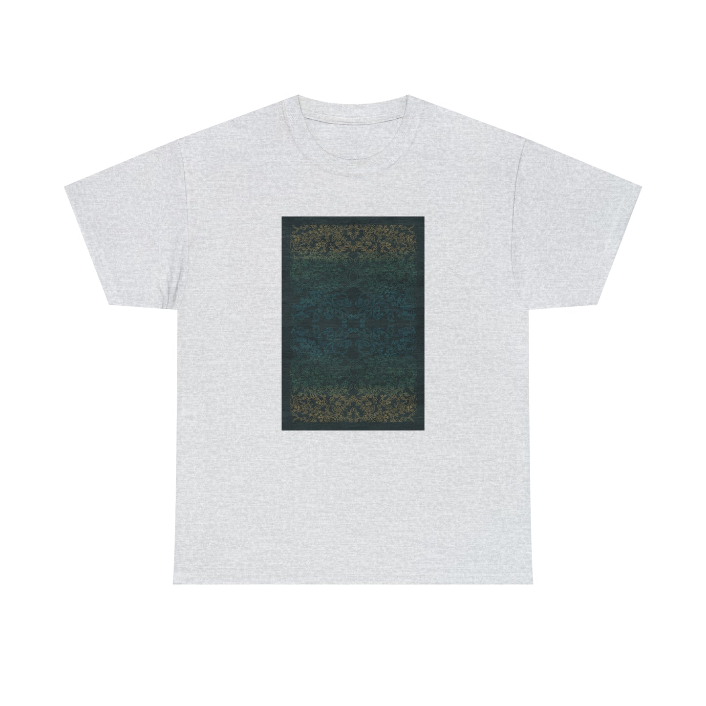 Unisex Heavy Cotton Tee - Rays of light on paddy fields (Night Blue)