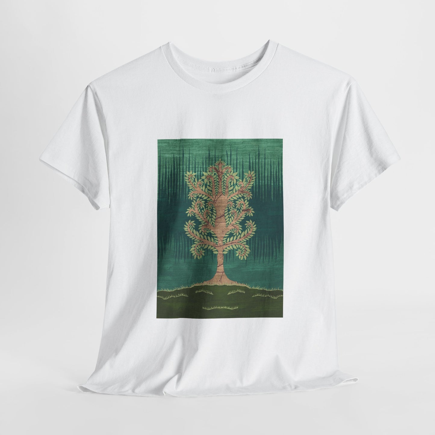 Unisex Heavy Cotton Tee - Ashen Tree (Spring version)