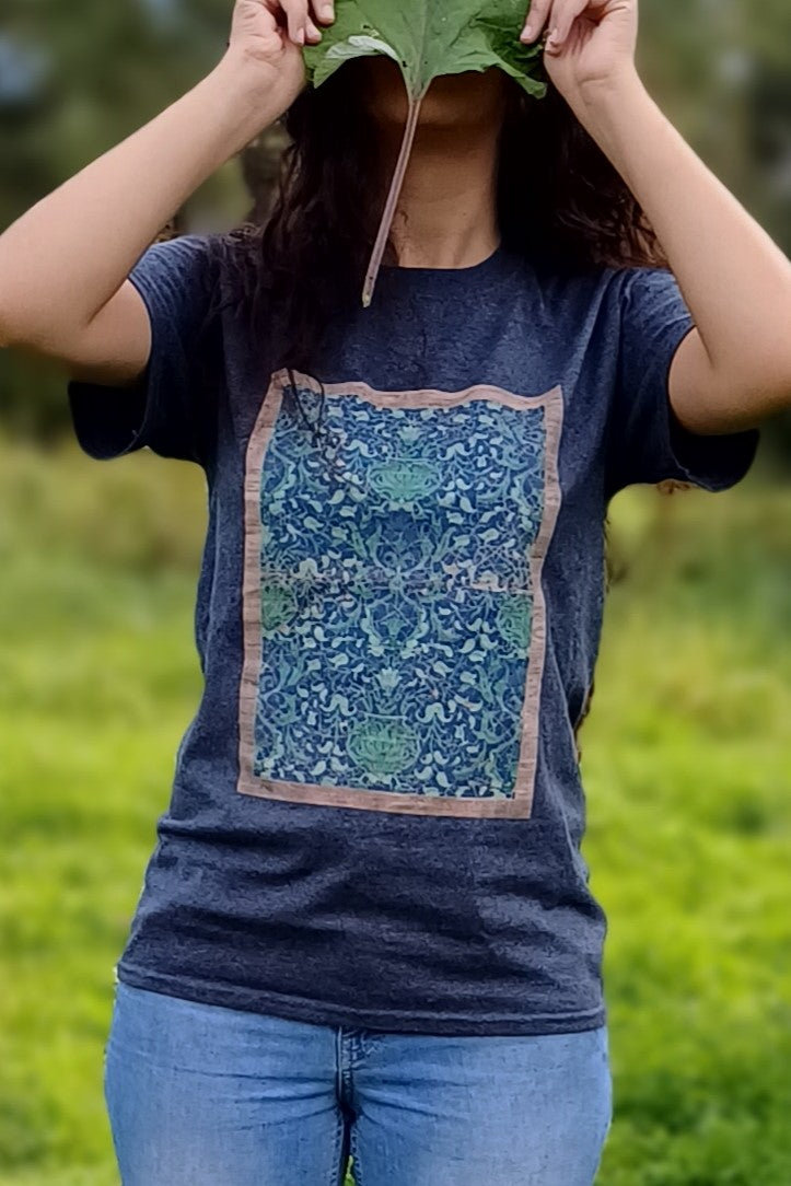 Unisex Heavy Cotton Tee - Reincarnation (Indigo Blue)