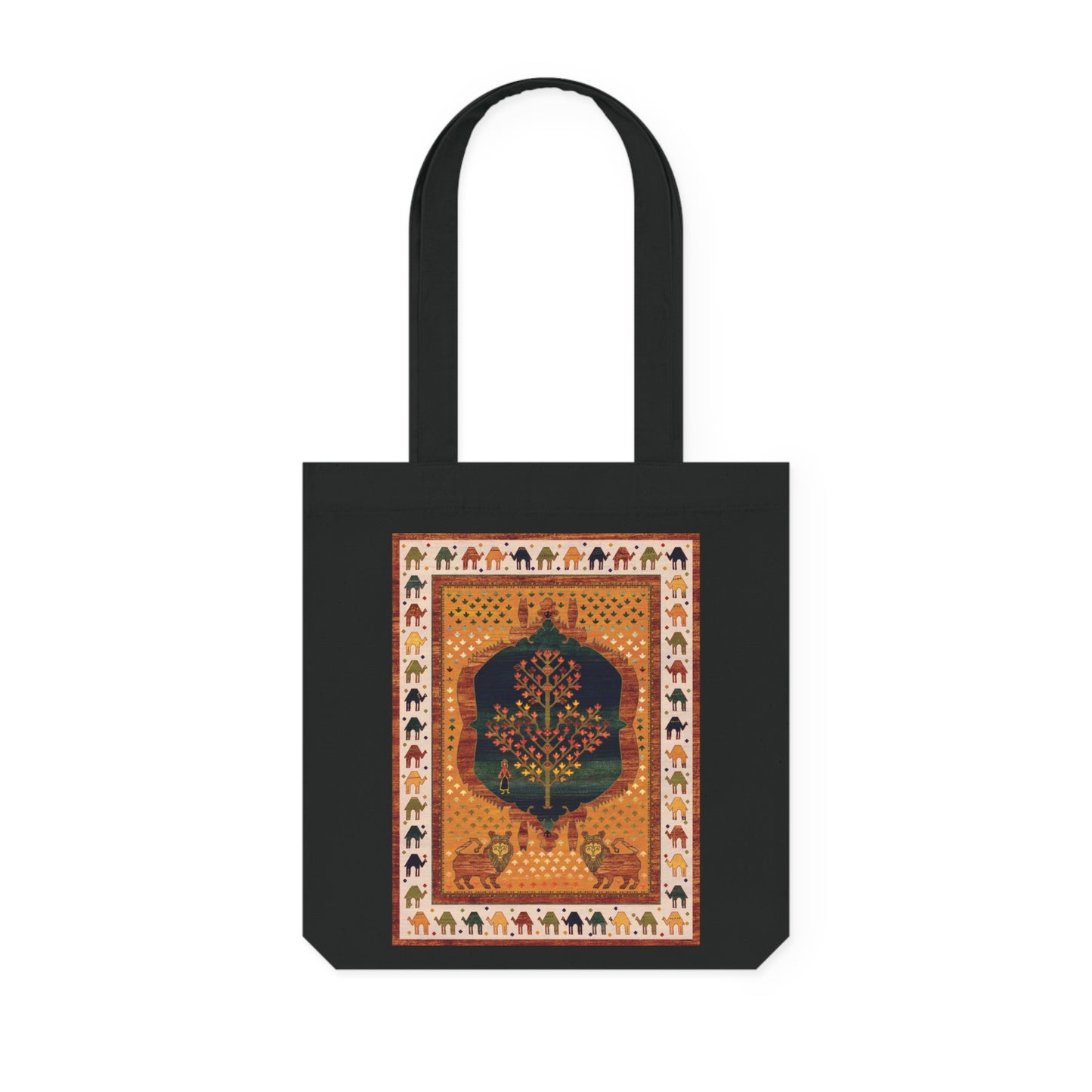 Woven Tote Bag - The lions and the maple I