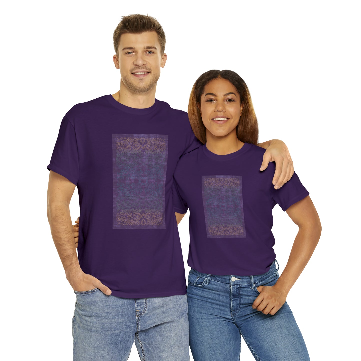 Unisex-T-Shirt aus schwerer Baumwolle – Lichtstrahlen auf Reisfeldern (Frühling)