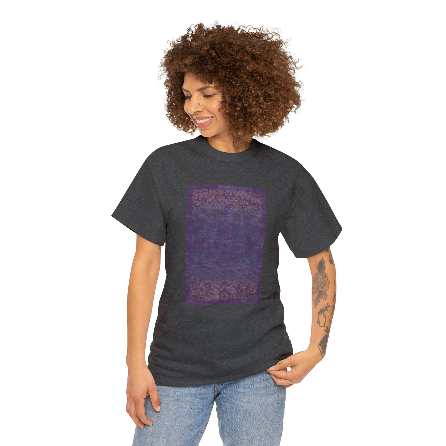 Unisex Heavy Cotton Tee - Rays of light on paddy fields (Spring)