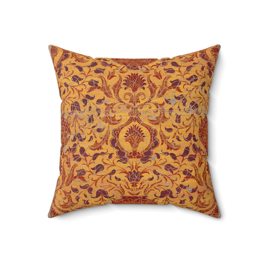 Square Pillow - Reincarnation (Khaki Gold)