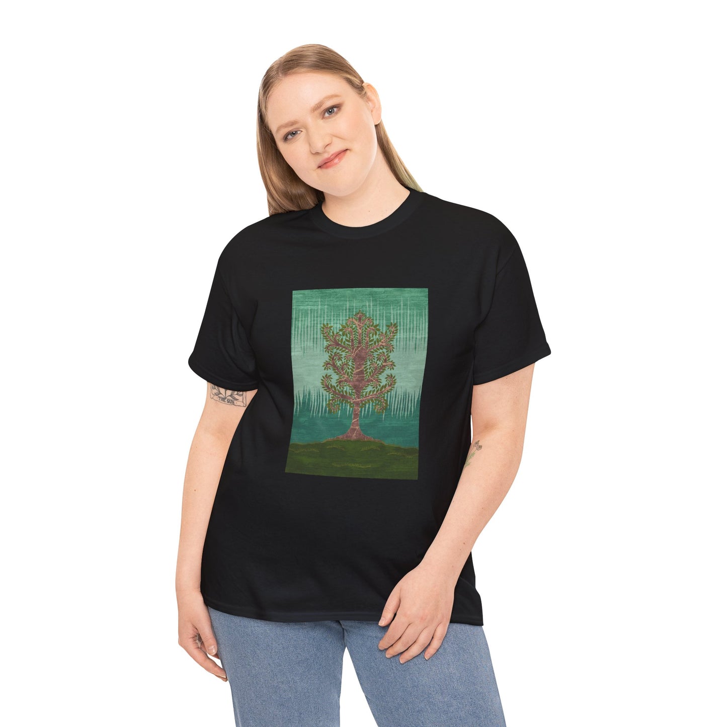 Unisex Heavy Cotton Tee - Ashen Tree (Summer version)