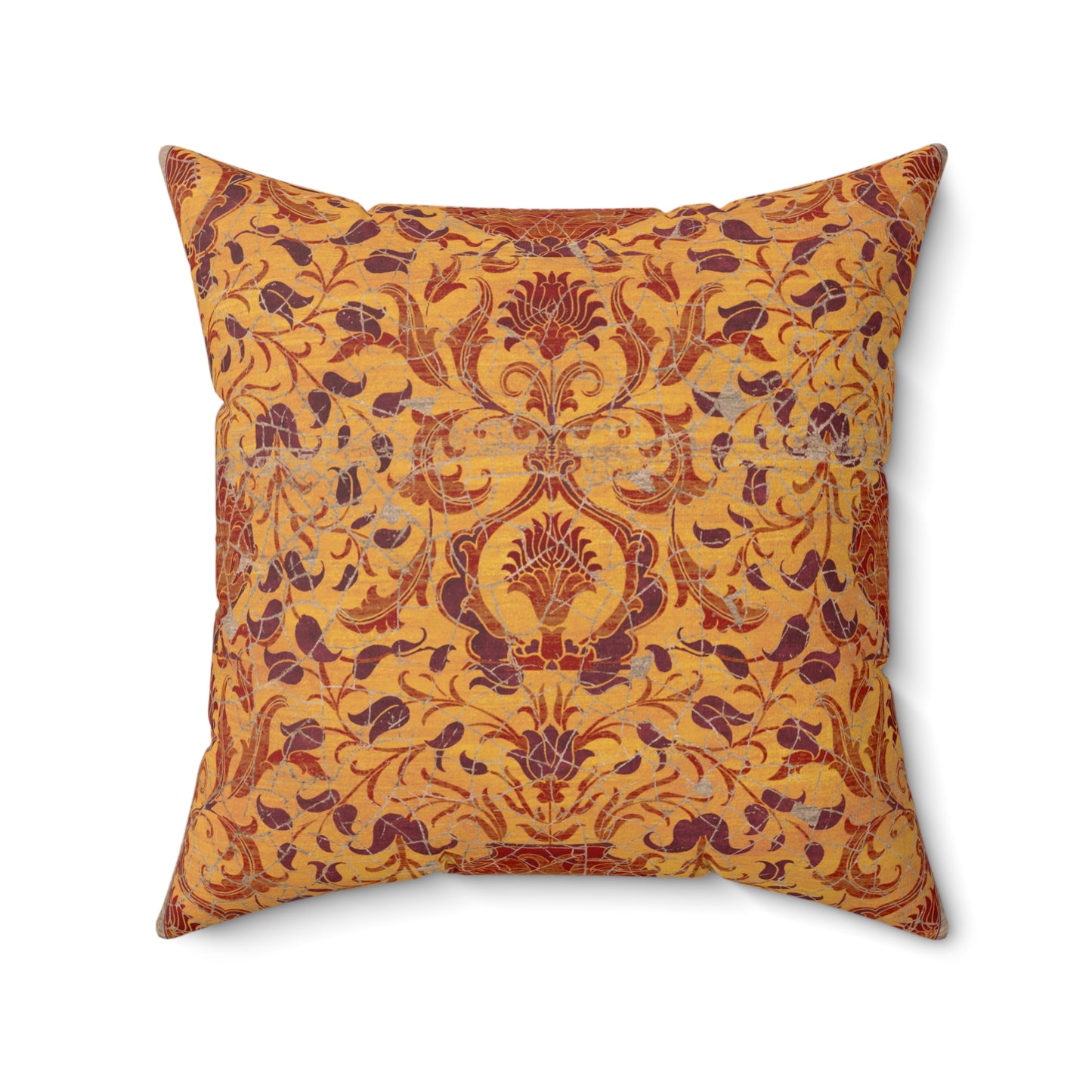 Square Pillow - Reincarnation (Khaki Gold)