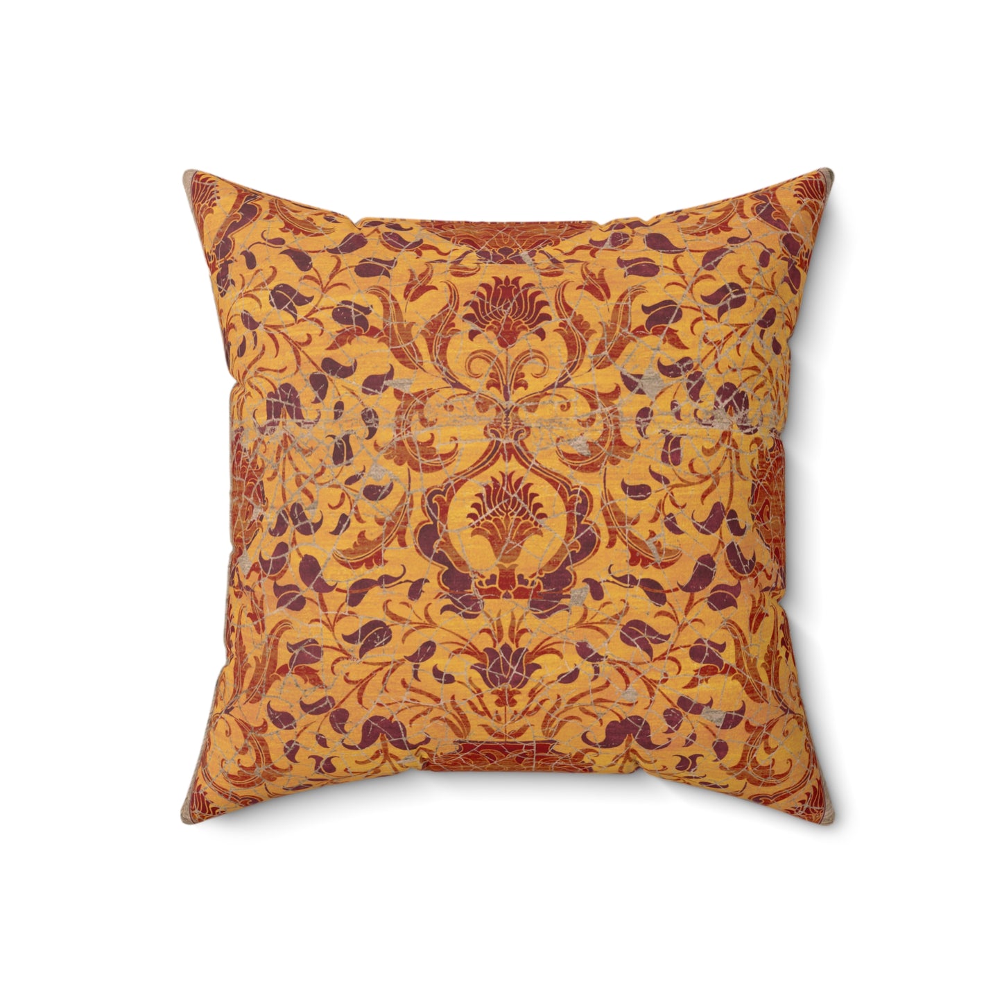 Square Pillow - Reincarnation (Khaki Gold)