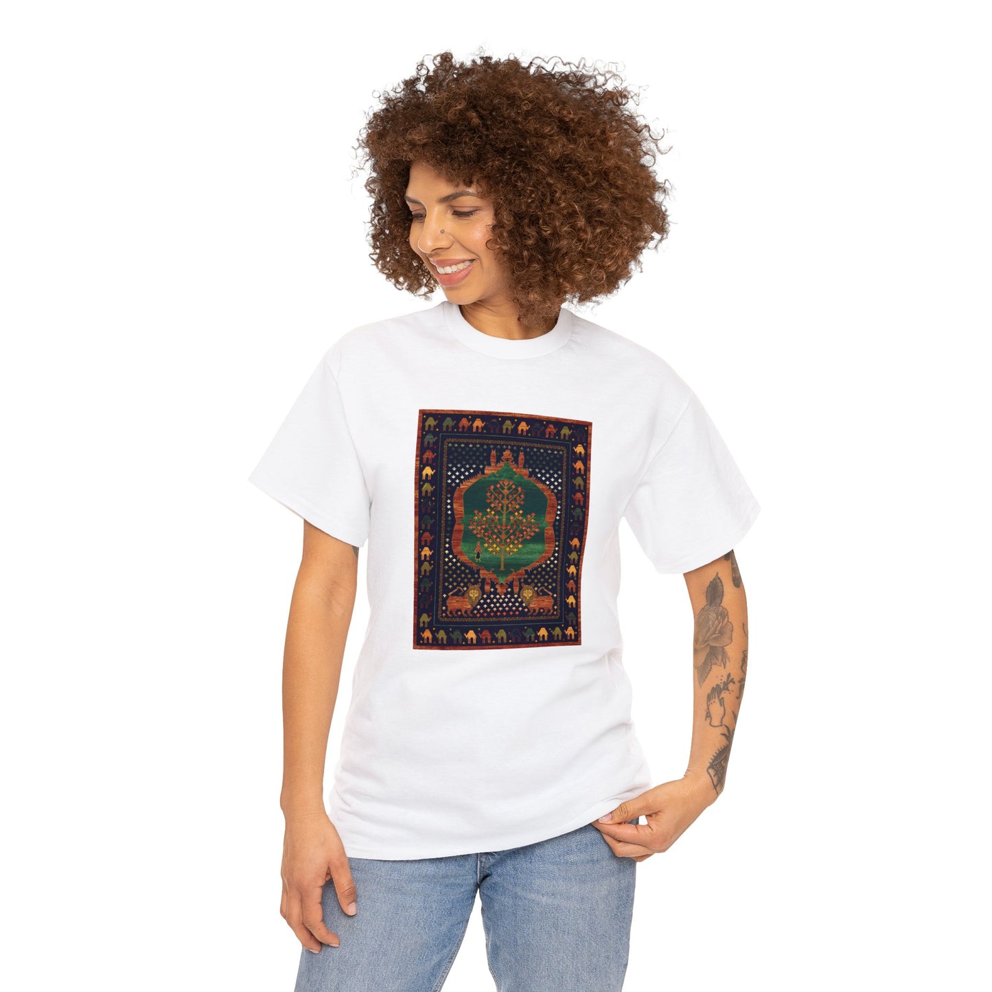 Unisex Heavy Cotton Tee - The lions and the maple II