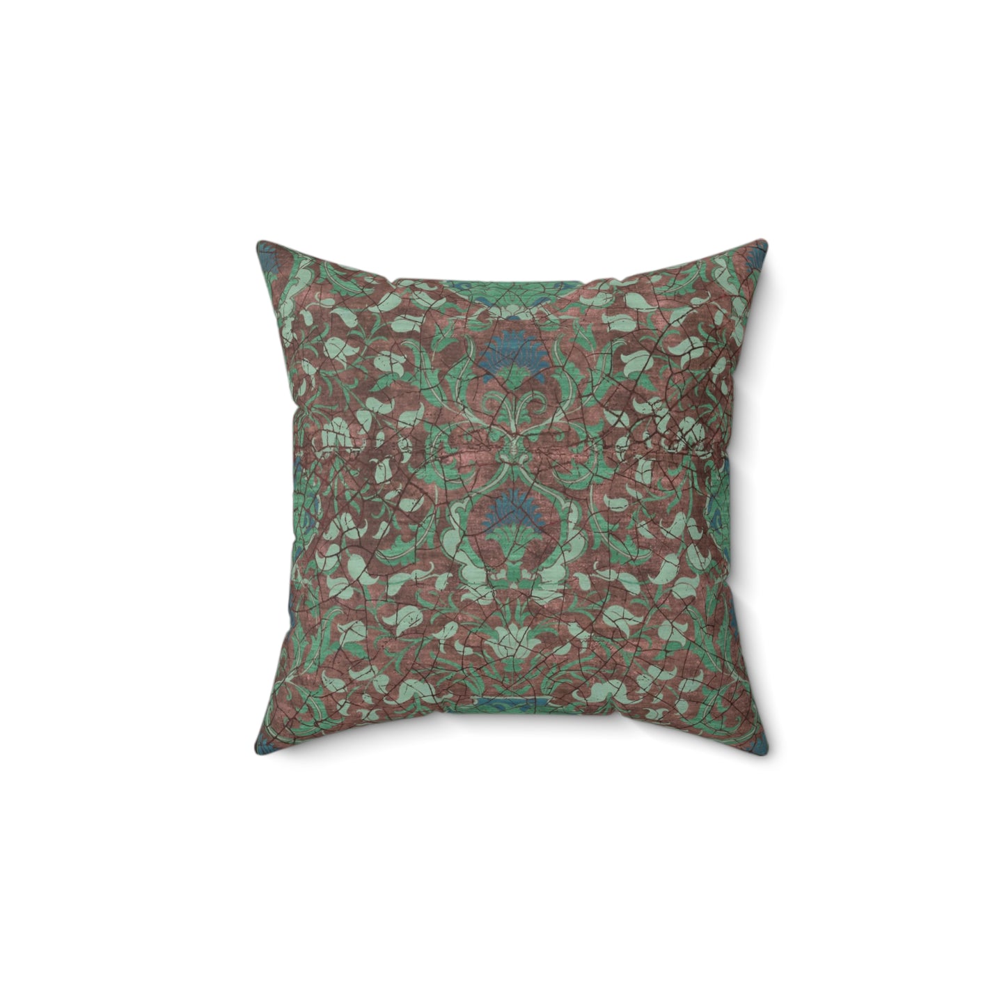 Square Pillow - Reincarnation (Khaki Blue)