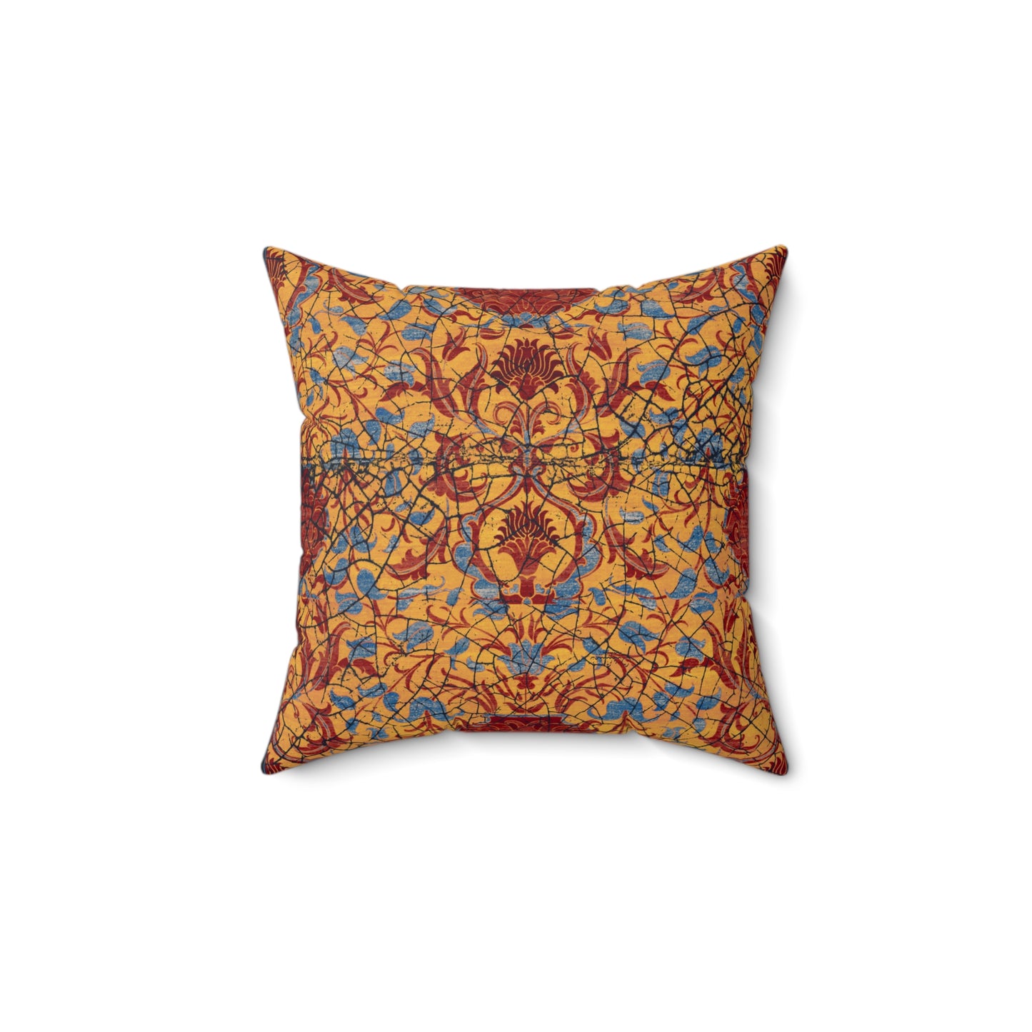 Square Pillow - Reincarnation (Turquoise Gold)