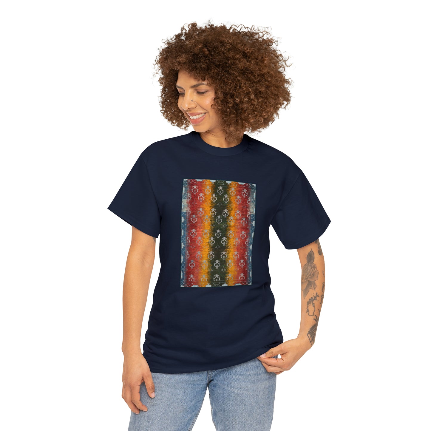 Unisex Heavy Cotton Tee - Pomegranate Garden