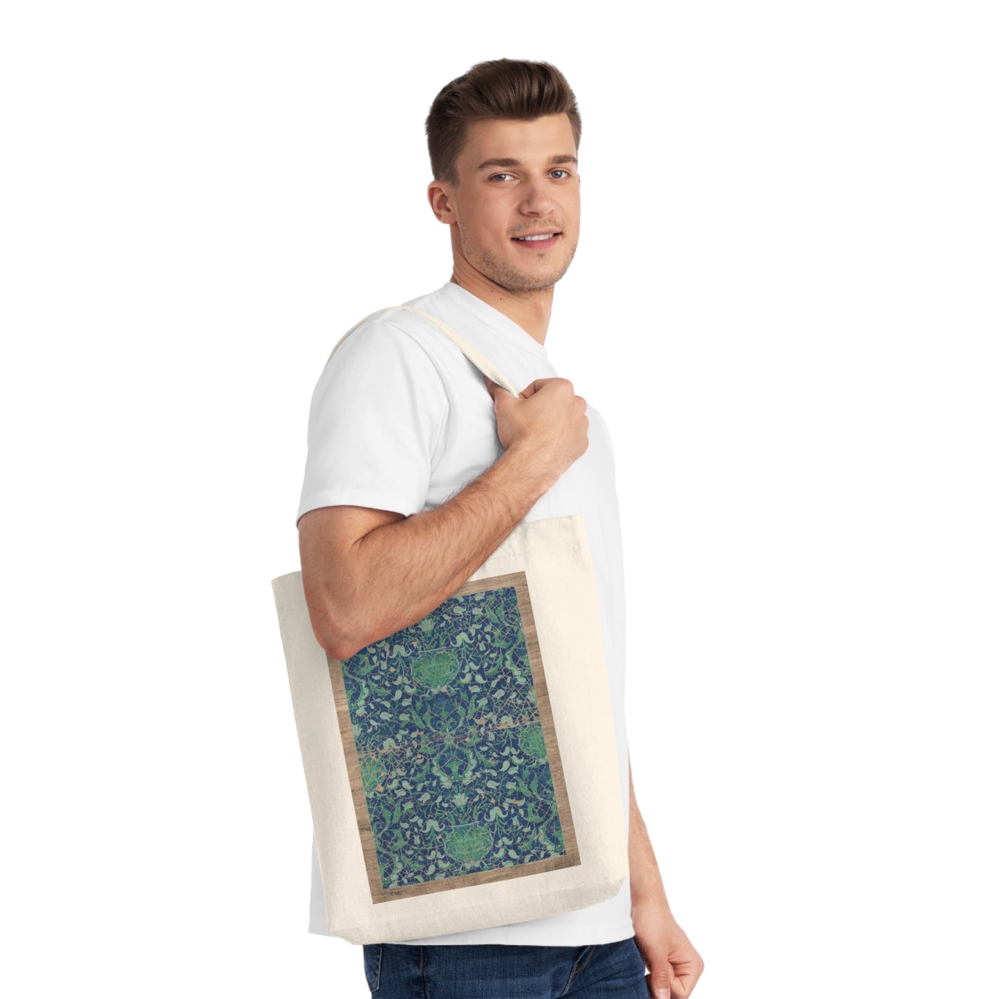 Woven Tote Bag - Reincarnation (Indigo Blue)