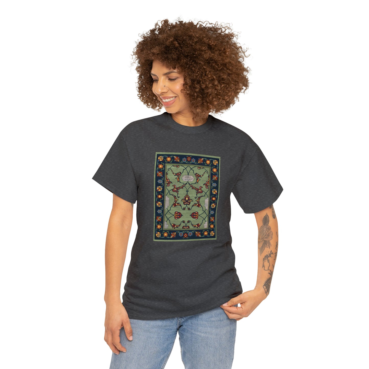 Unisex Heavy Cotton Tee - Nightfall Green