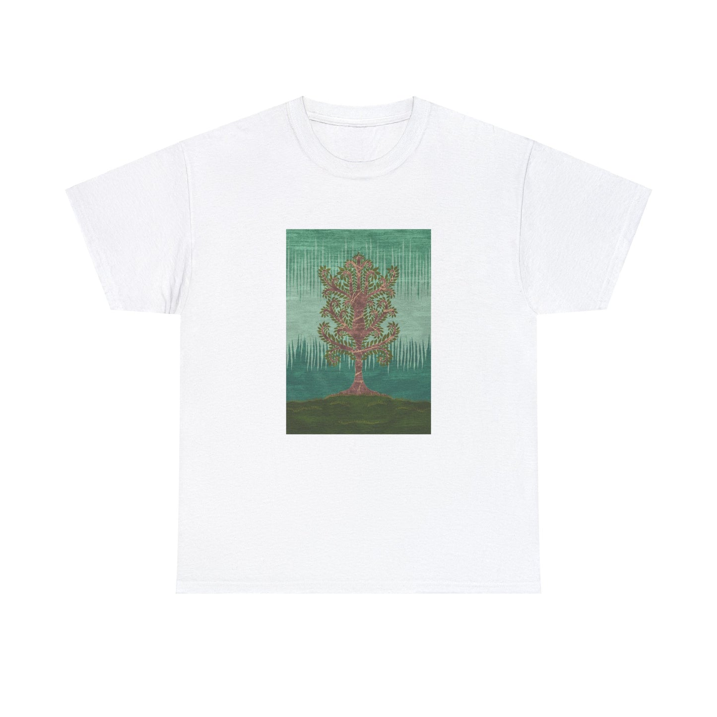 Unisex Heavy Cotton Tee - Ashen Tree (Summer version)