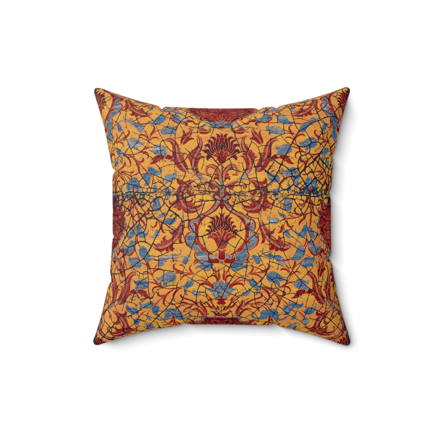 Square Pillow - Reincarnation (Turquoise Gold)