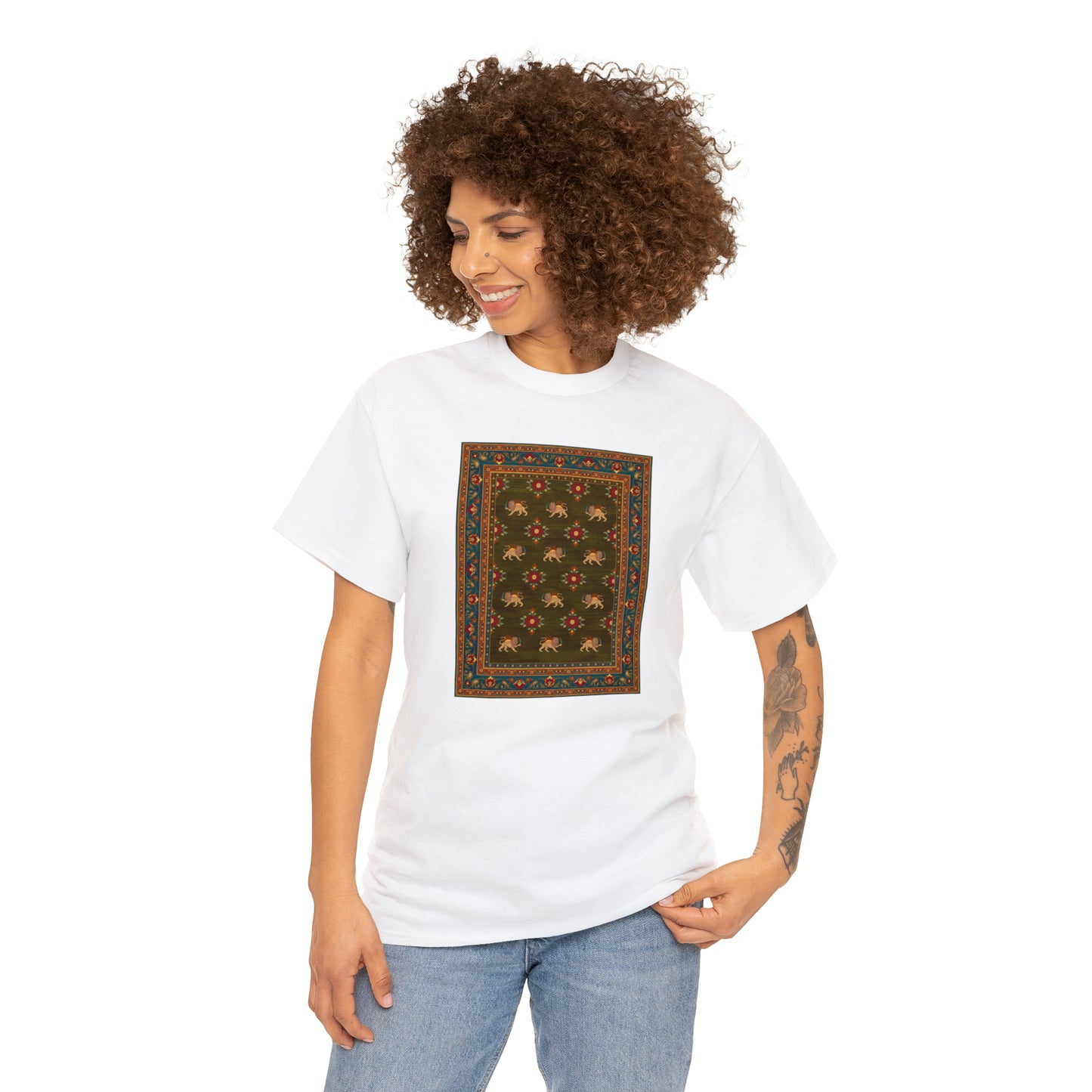 Unisex Heavy Cotton Tee - The lion and the sun II