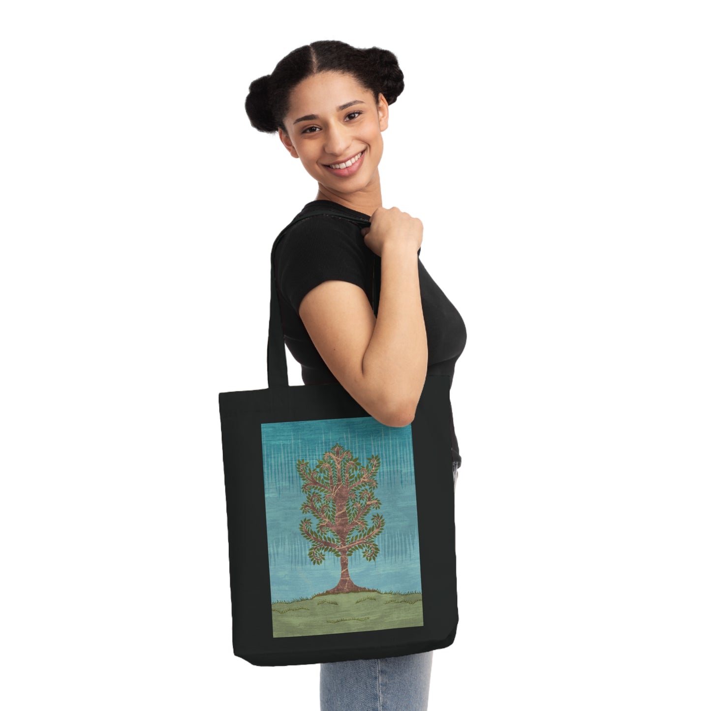 Woven Tote Bag - Ashen Tree (Winter version)