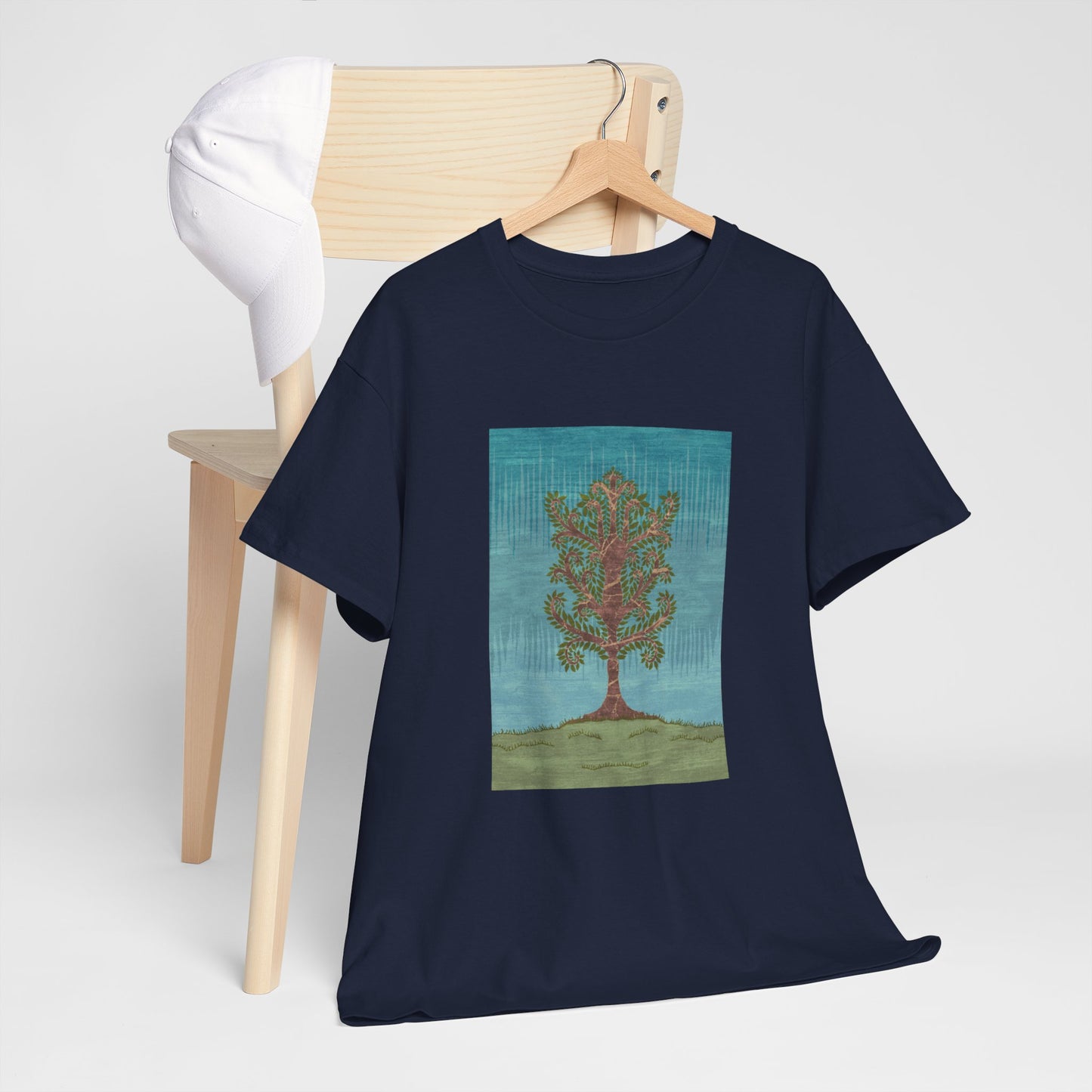 Unisex Heavy Cotton Tee - Ashen Tree (Winter version)